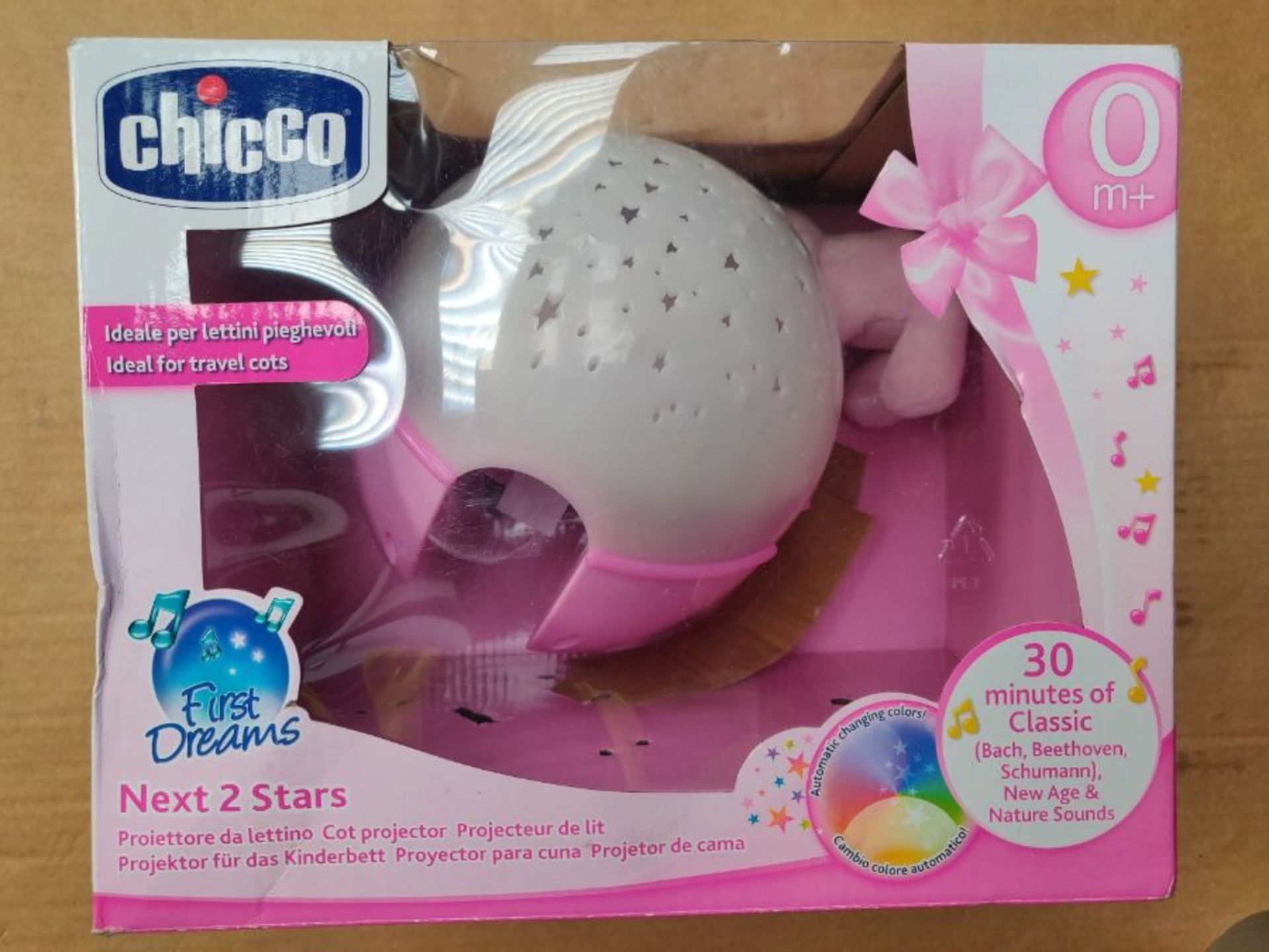 Chicco Next2Stars Baby Night Light with Plush Toy - Star Light Projector for Cots and - Image 2 of 3