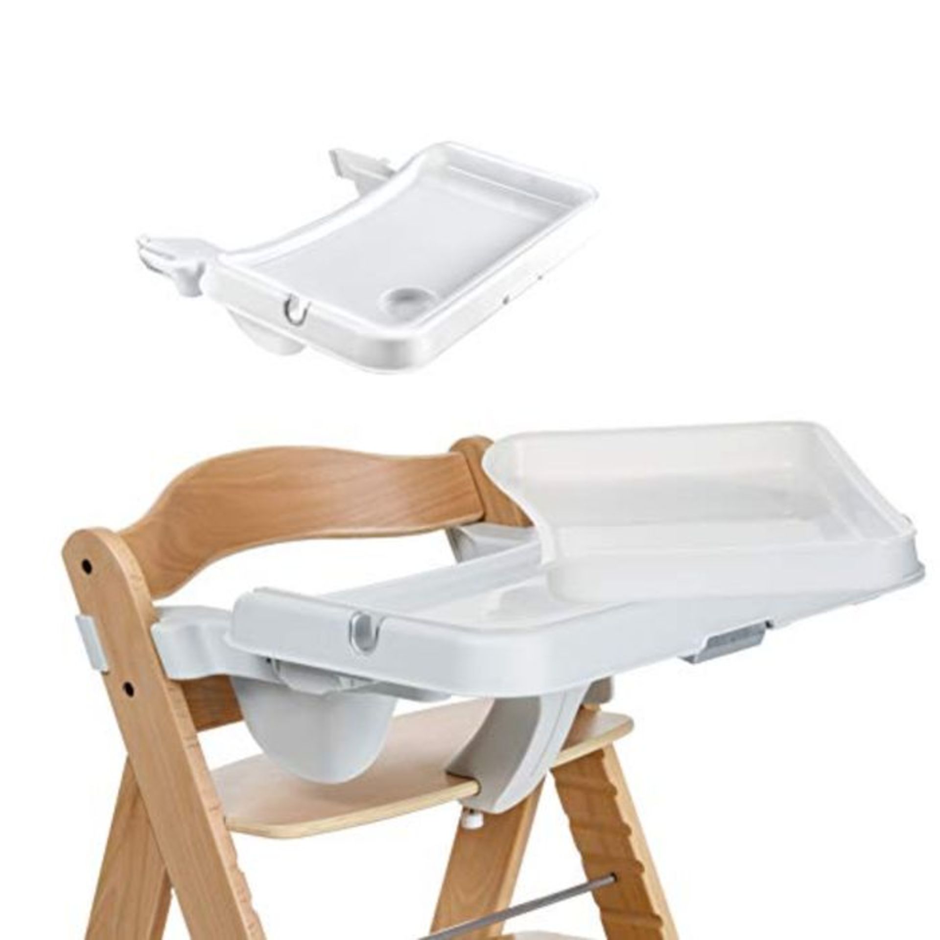 Hauck Alpha Tray, 3-in-1 Table Set for Hauck Wooden Highchairs Alpha, Beta, Depth Ad