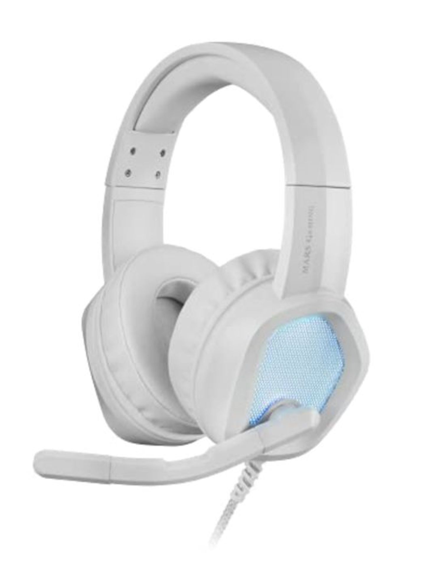 Mars Gaming MH320W White Neodymium RGB Flow Headset, Microphone and Control Box
