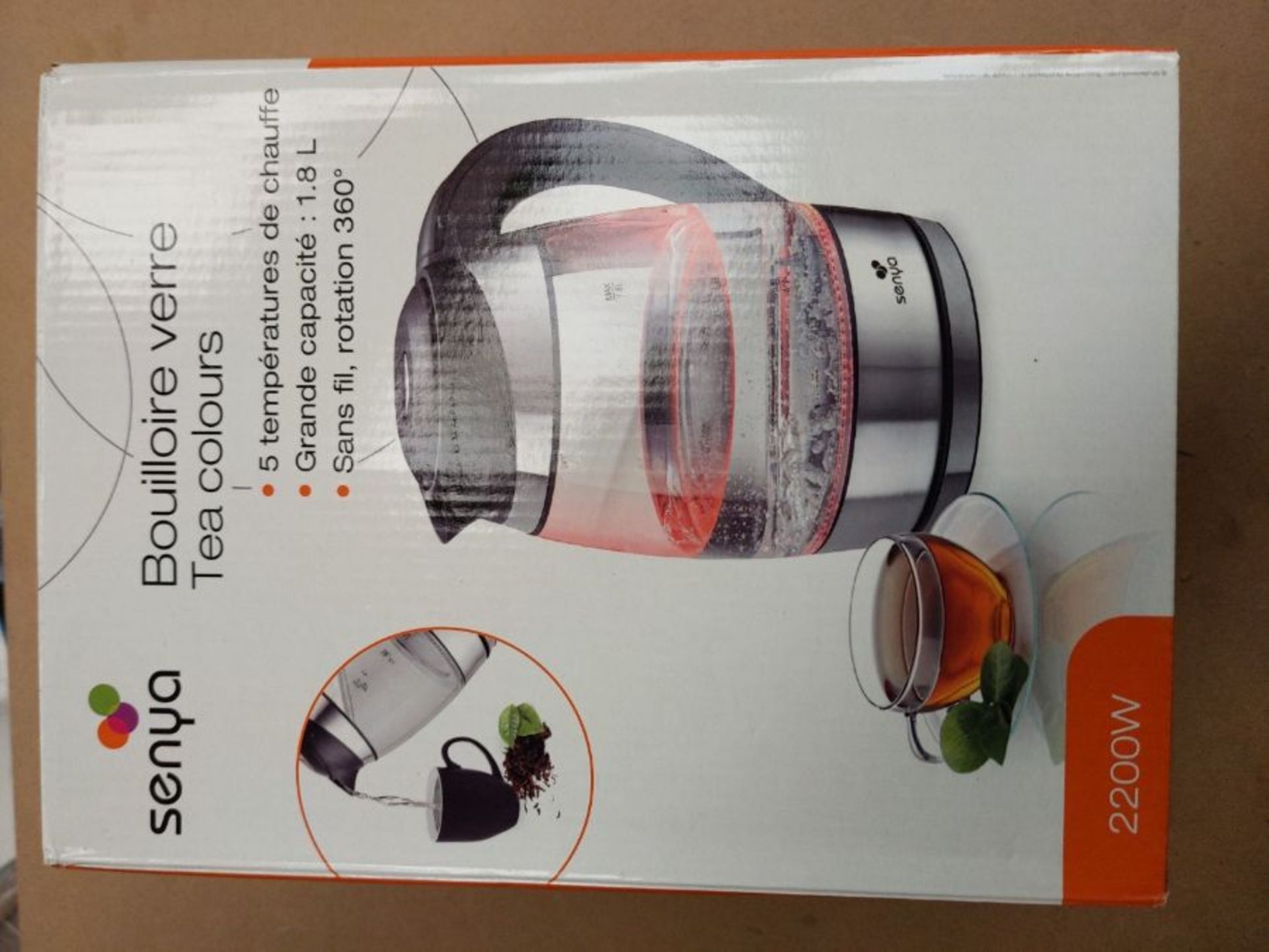 Senya Sybf Roller LED Temperature Adjustable Tea Colours Jug Kettle 2200 W 1.8L - Image 2 of 3