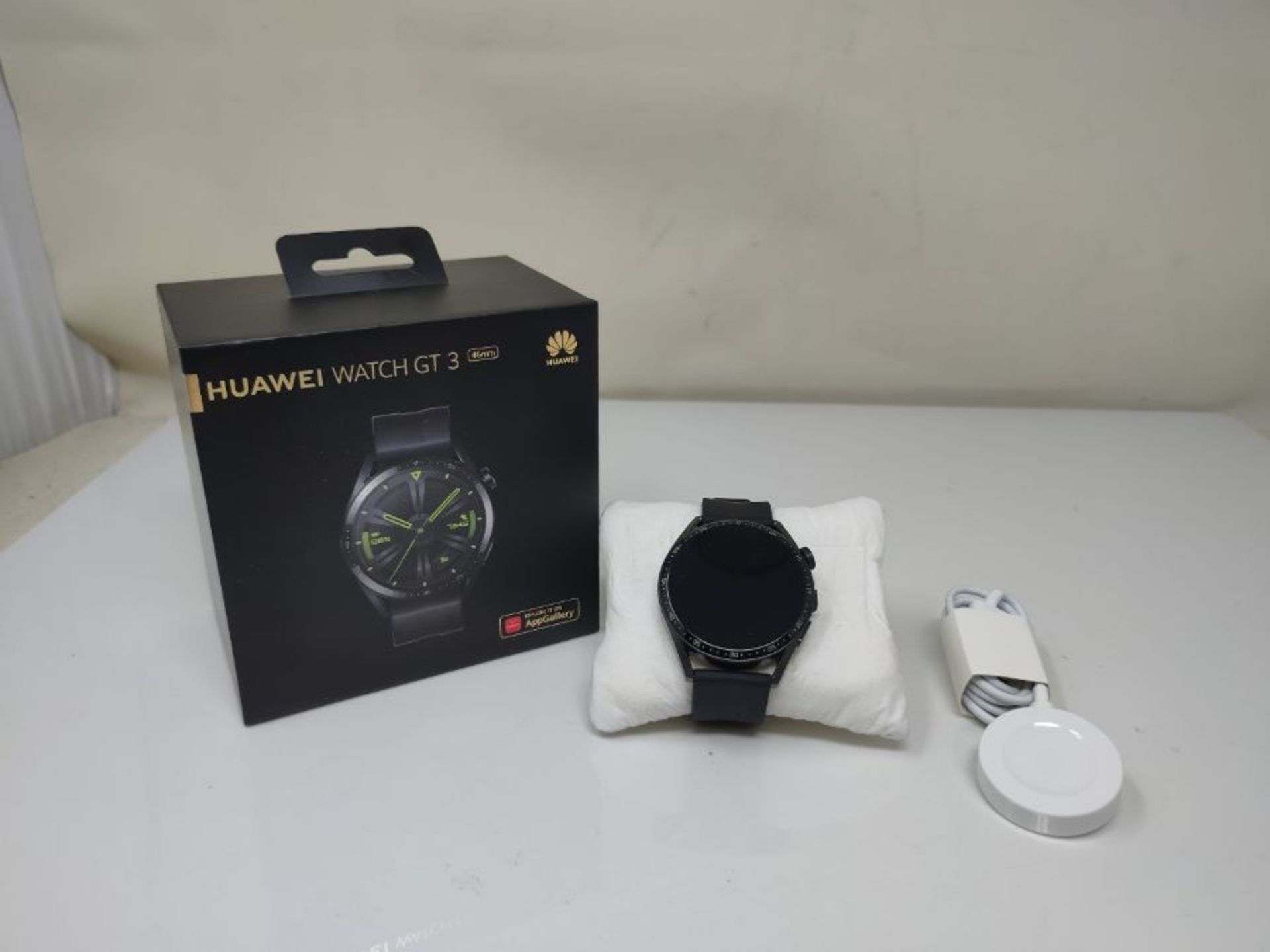 RRP £234.00 HUAWEI Watch GT3 46 mm (Jupiter B19S) Black - Image 2 of 2