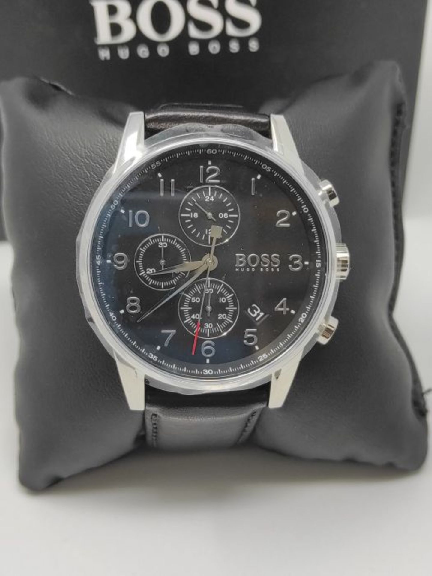 RRP £239.00 BOSS Watches Men's Chronograph Quartz Watch with Leather Strap 1513678 - Image 3 of 3