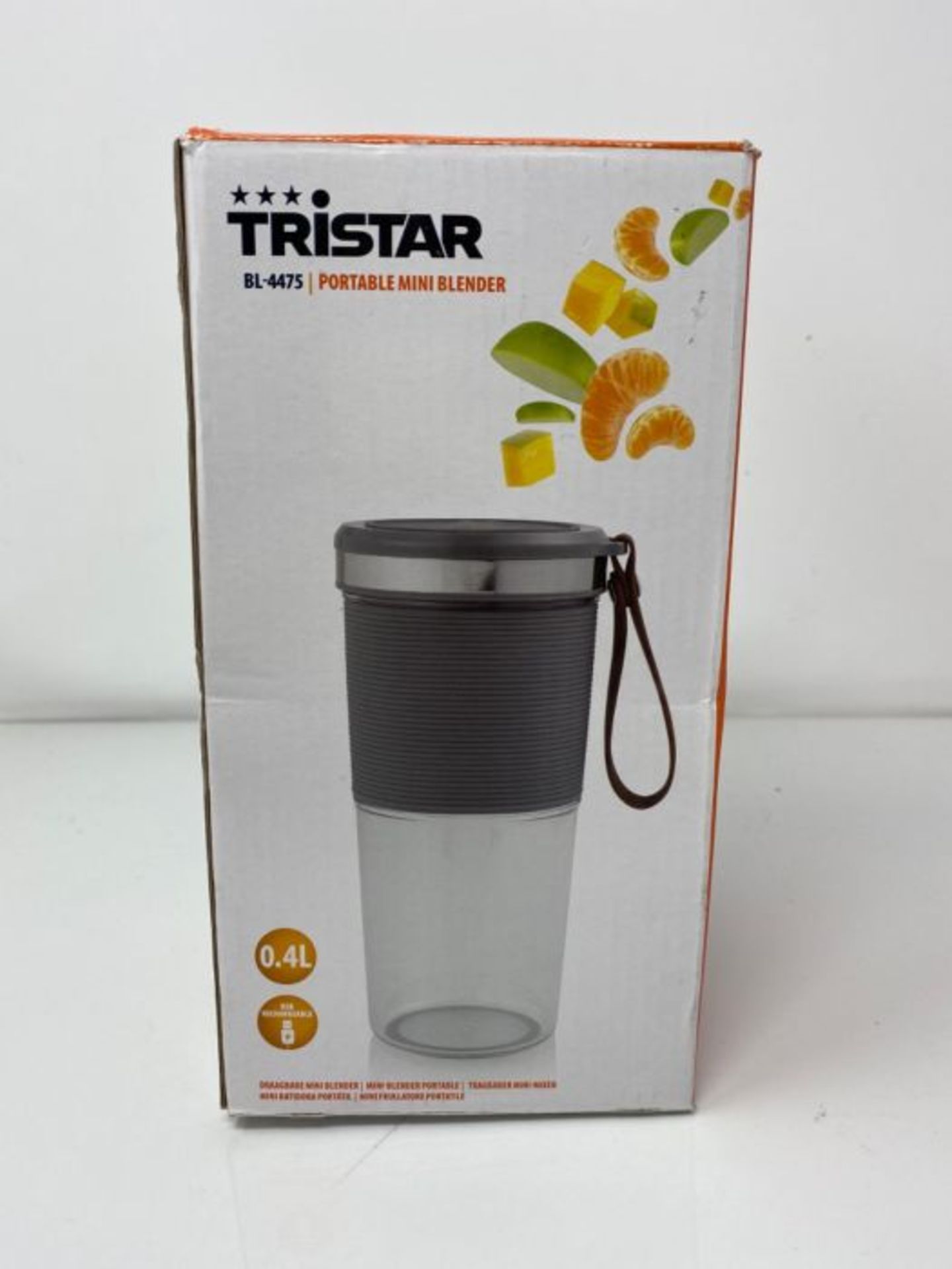 Tristar BL-4500 Mini Portable Blender 400ml 2 Blades 1 Speed - Image 2 of 3