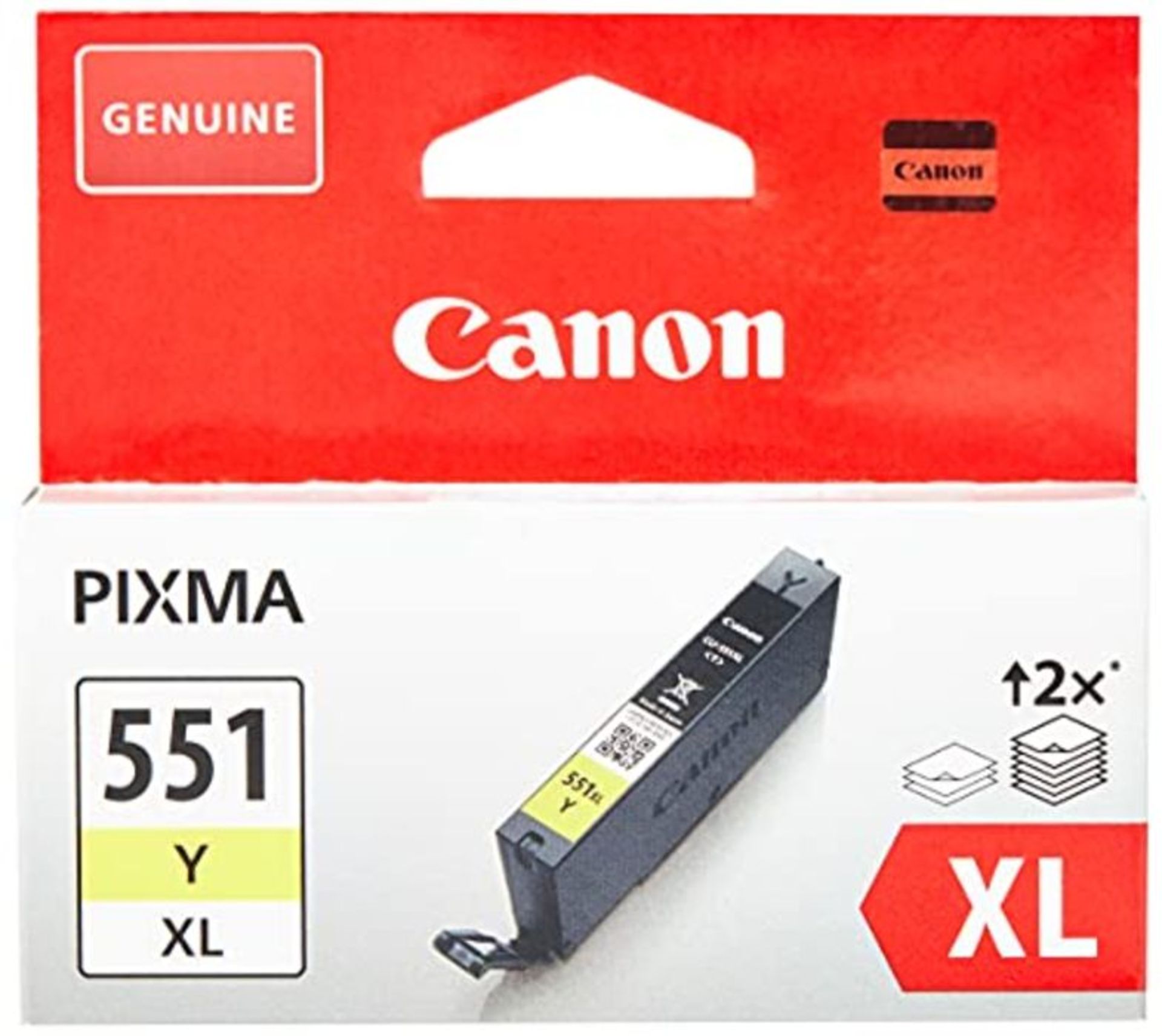 Canon Cli-551xl High Capacity Ink Cartridge, Yellow - CLI551Y XL