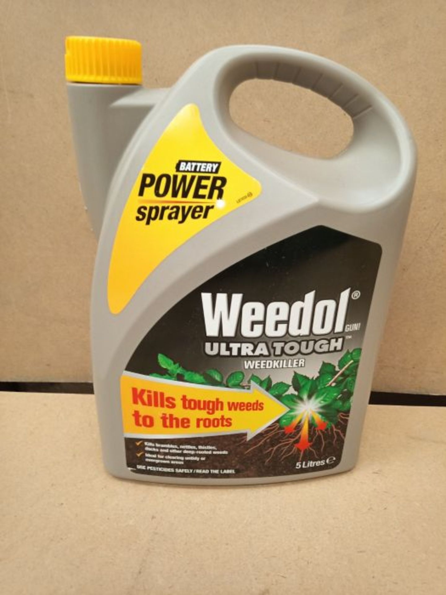 Weedol Ultra Tough Weedkiller, Battery Power Sprayer, 5 Litre, Black - Image 2 of 3