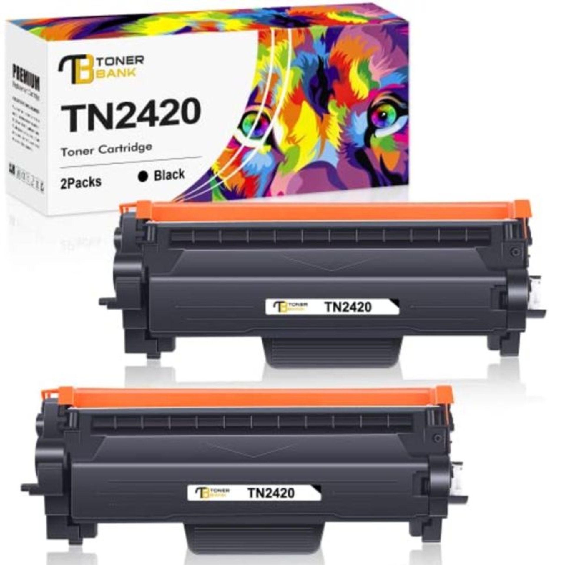 Toner Bank Compatible Toner Cartridge Replacement for Brother TN2420 TN-2420 TN2410 TN