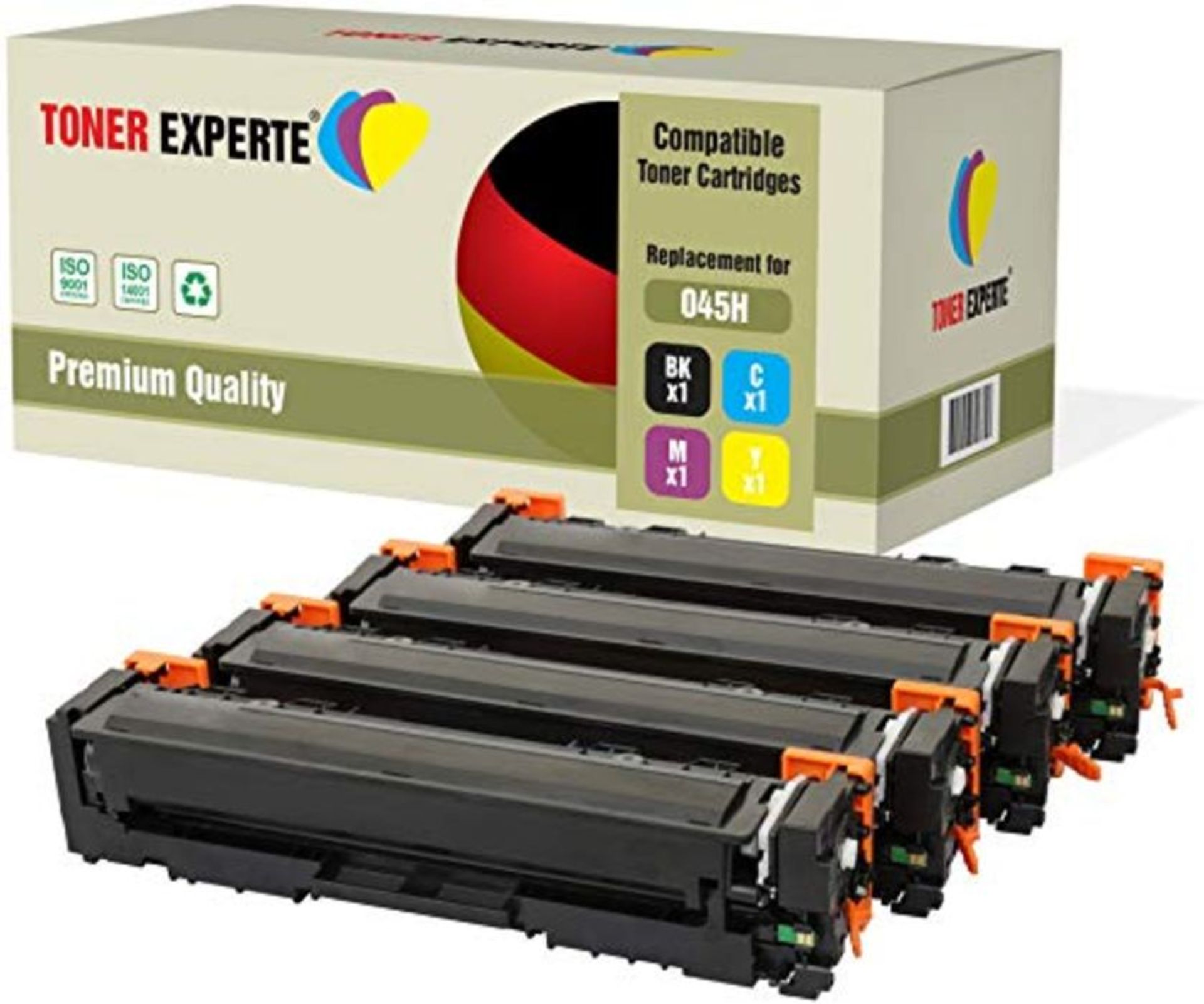 Set of 4 TONER EXPERTE® Compatible with 045H 045 Premium Toner Cartridges for i-SENSY