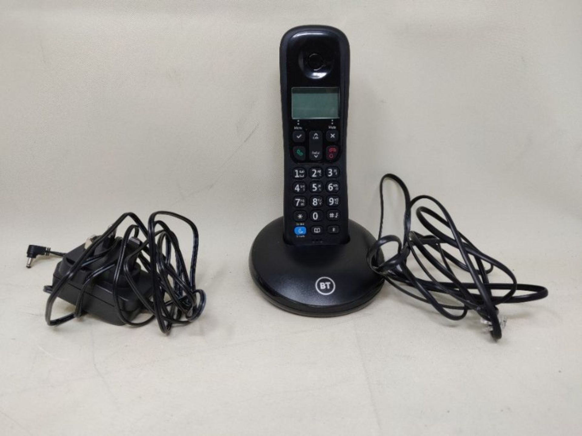 BT Everyday Cordless Home Phone with Basic Call Blocking, Single Handset Pack, Black - Image 2 of 2