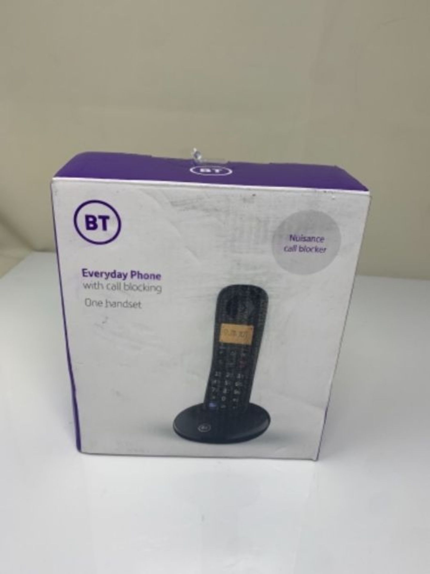 BT Everyday Cordless Home Phone with Basic Call Blocking, Single Handset Pack, Black - Image 2 of 3
