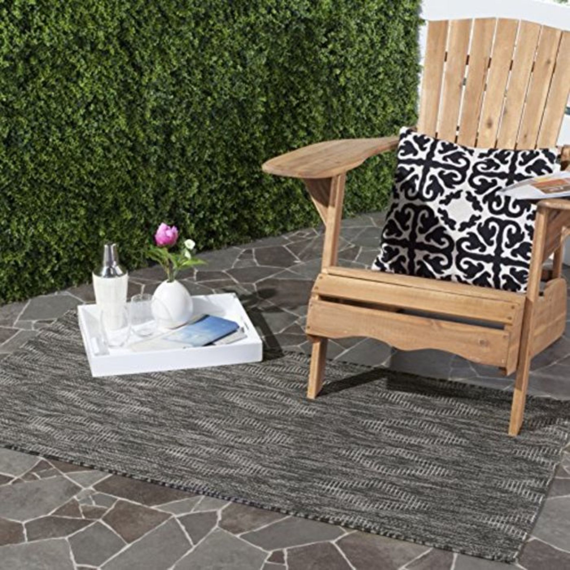 Safavieh Contemporary Indoor/Outdoor Woven Rectangle Area Rug, Courtyard Collection, C