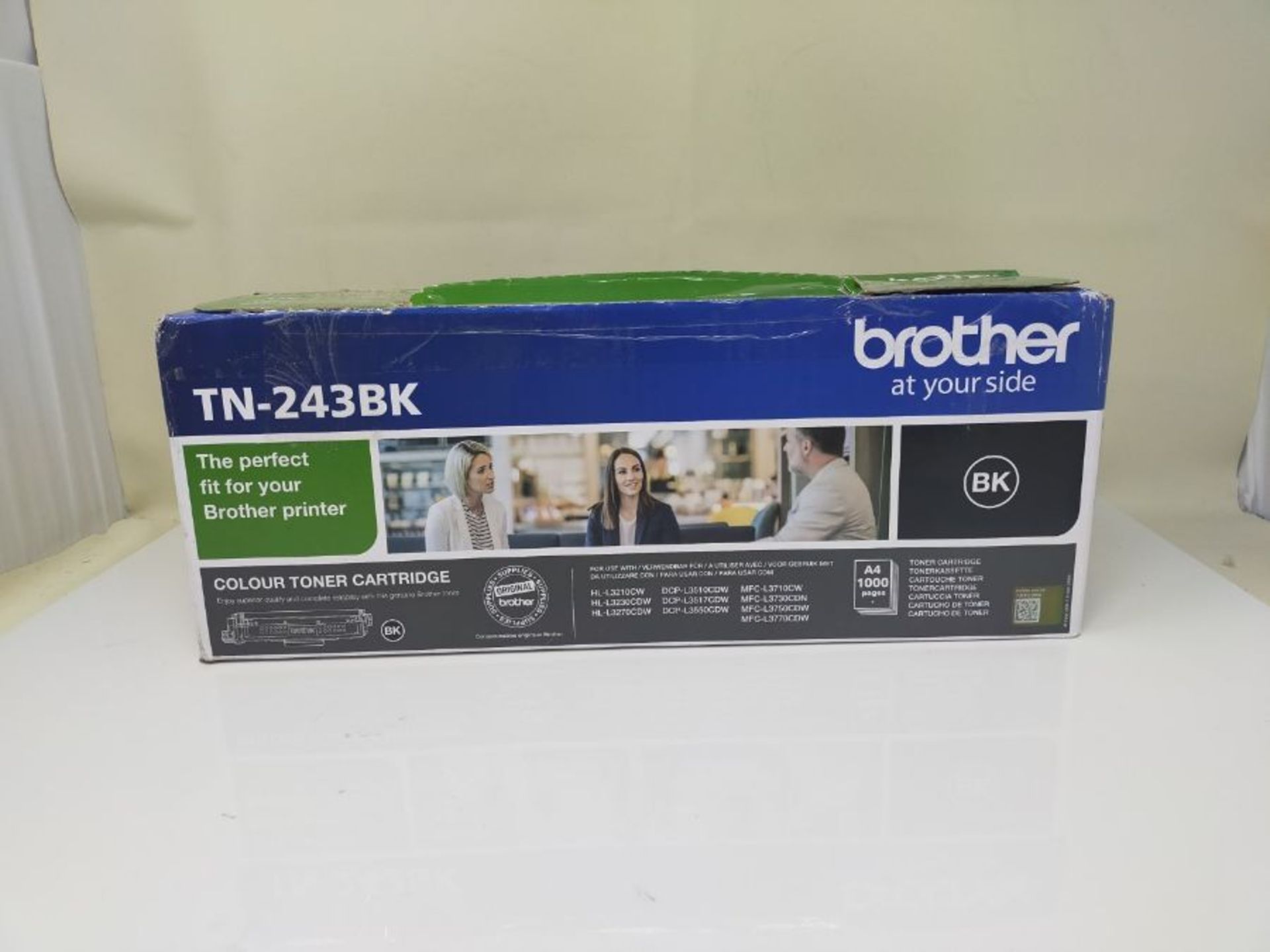 Brother TN-243BK Toner Cartridge, Black, Single Pack, Standard Yield, Includes 1 x Ton - Image 2 of 3