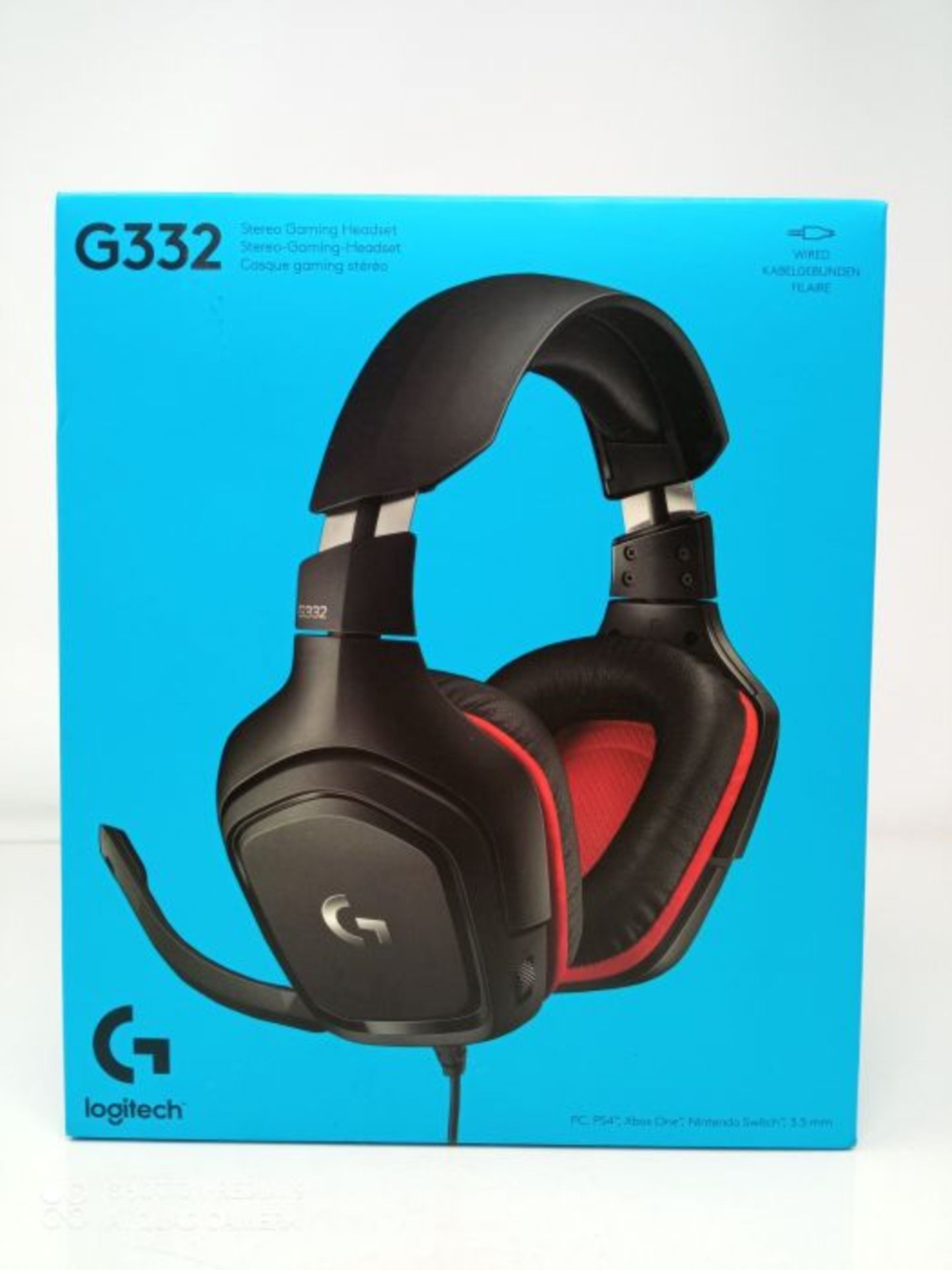 Logitech G332 kabelgebundenes Gaming-Headset, 50mm Treiber, Rotierende Kunstleder-Ohrm - Image 2 of 3