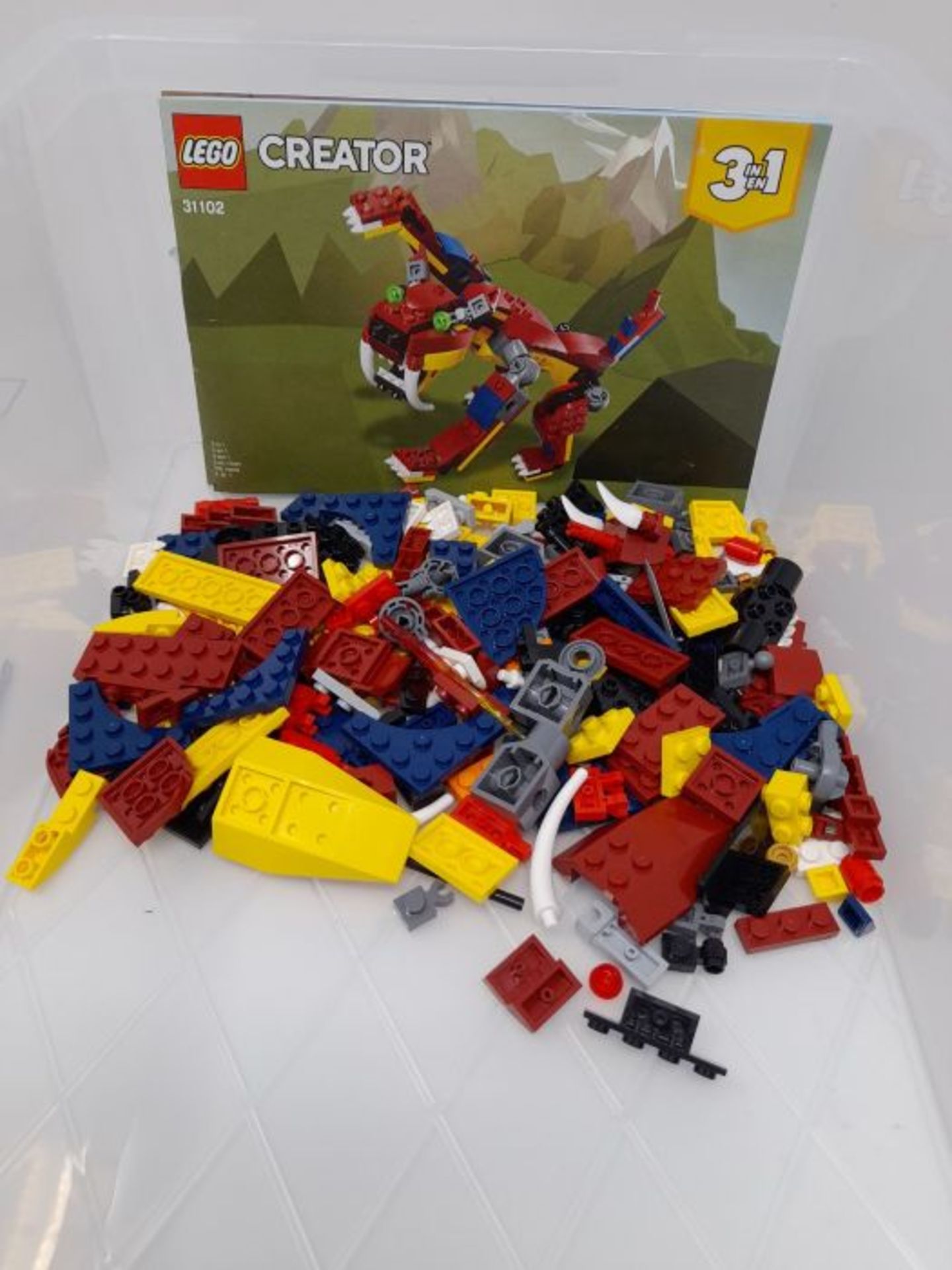 LEGO 31102 Creator 3in1 Fire Dragon - Tiger - Scorpion Building Set, Mythical Creature - Image 2 of 3