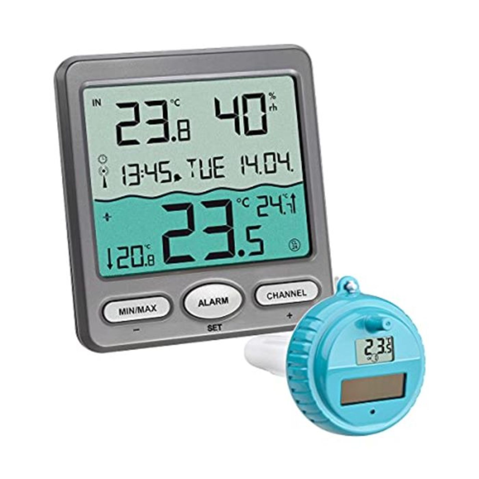 RRP £50.00 TFA Dostmann Venice Poolthermometer, 30.3056.10, zur ÃSberwachung der Wassertemperat