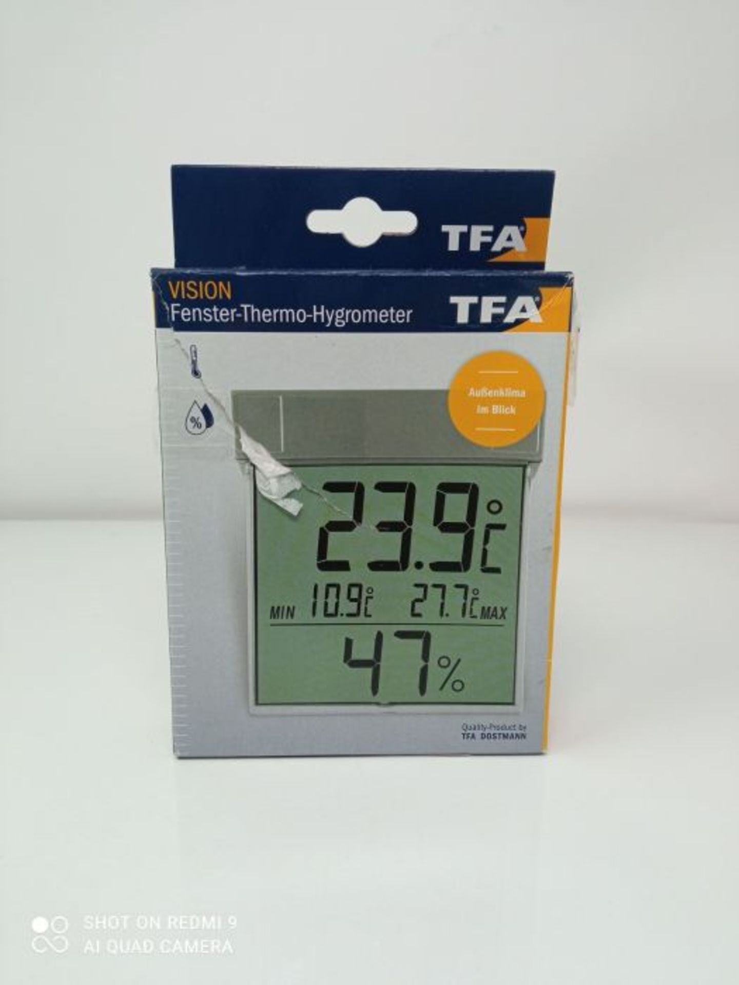 Green Wash Ltd TFA Mountable Window Thermo-Hygrometer - Image 2 of 3
