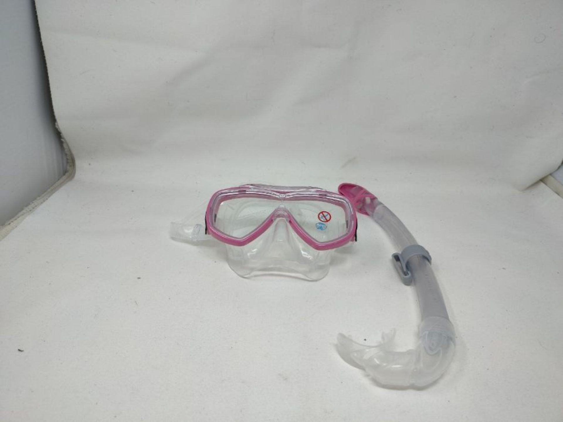 Cressi Onda Mare Italian Made Snorkel Set - Clear/Pink, - Image 3 of 3