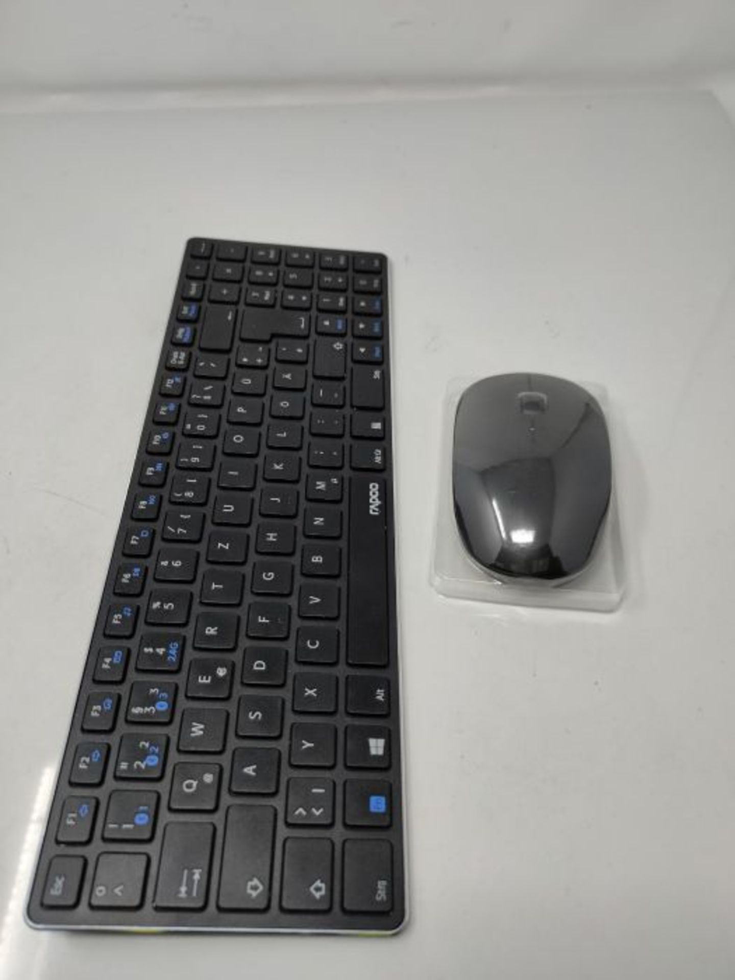 Rapoo 9300M kabelloses ultraschlankes Deskset, Tastatur und Maus, Multi-Mode (Bluetoot - Image 3 of 3
