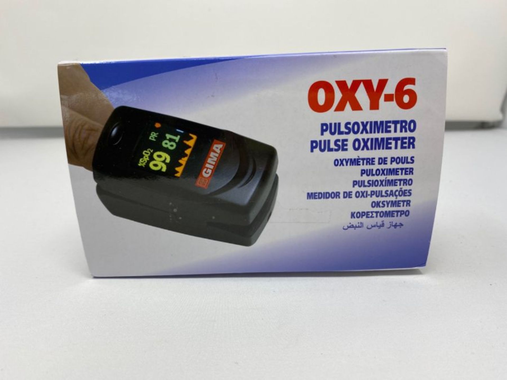 GIMA SATURIMETRO Oxy-6 Pulsoximetro da Dito, Diametro 10-22 mm, Portatile, Rileva Satu - Image 2 of 3