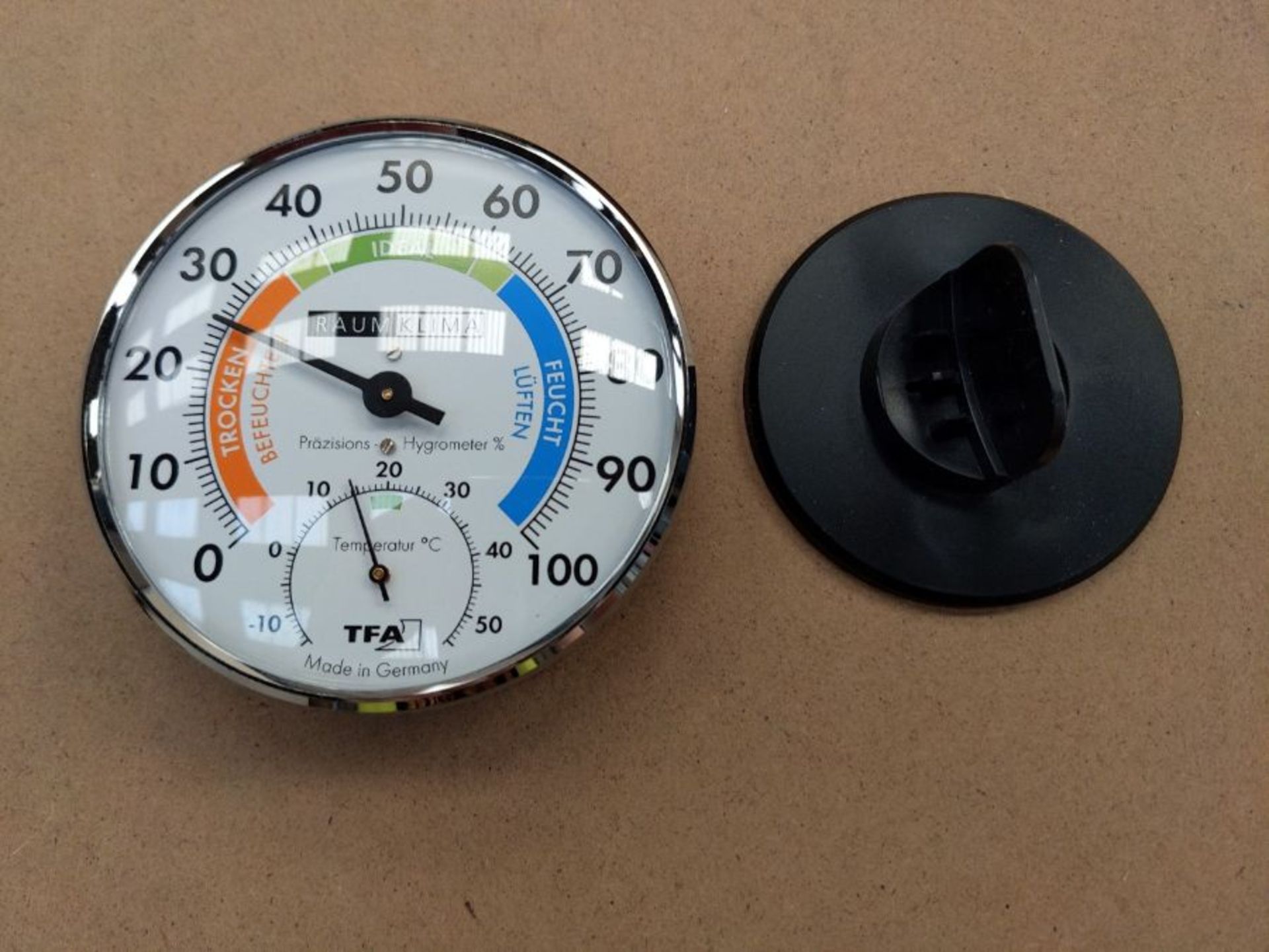 TFA Dostmann PrÃ¤zisions Thermo-Hygrometer,45.2033 , zur Raumklimakontrolle, analog, - Image 3 of 3