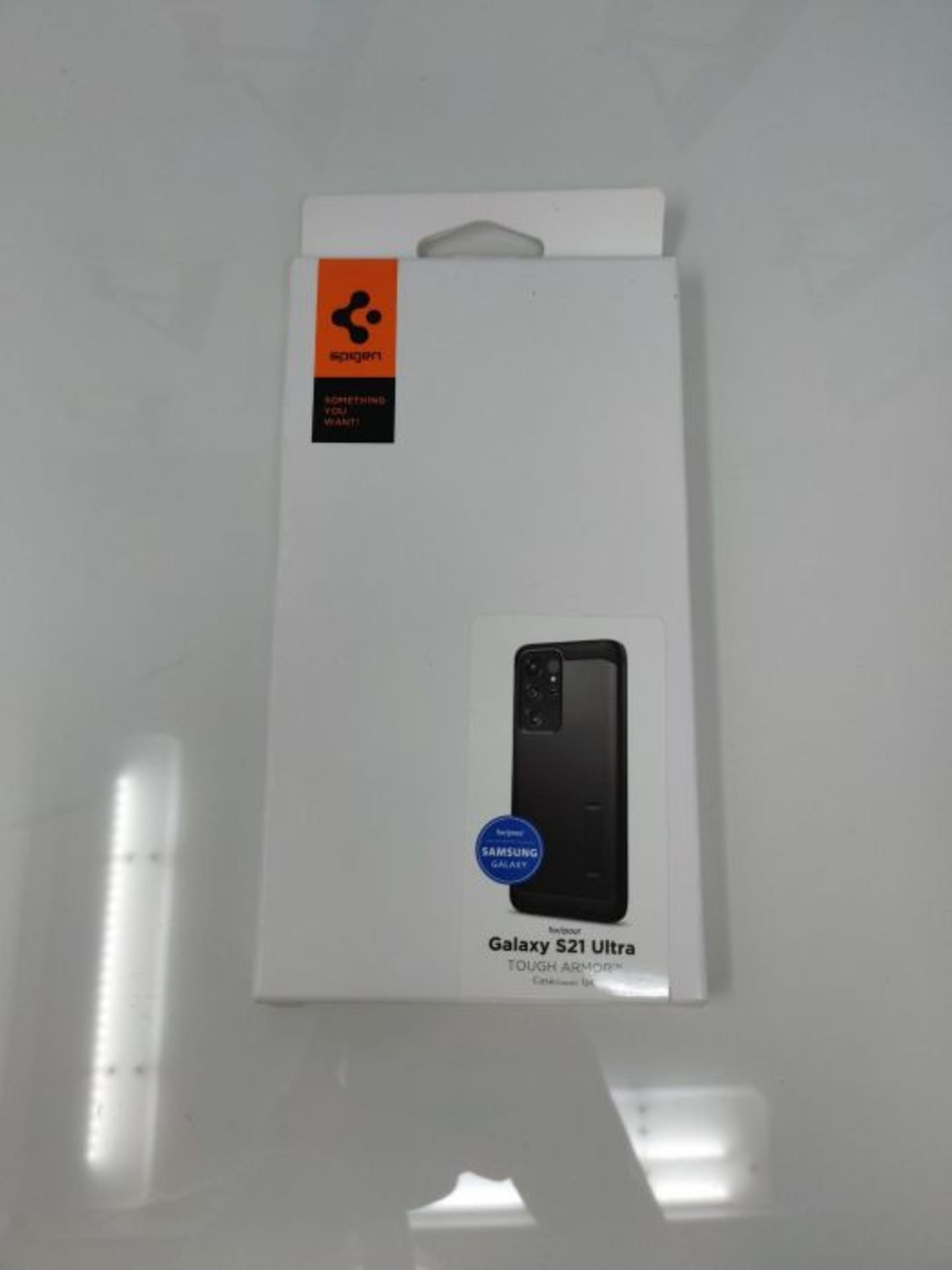 Spigen Tough Armor Case Compatible with Samsung Galaxy S21 Ultra - Black - Image 2 of 3