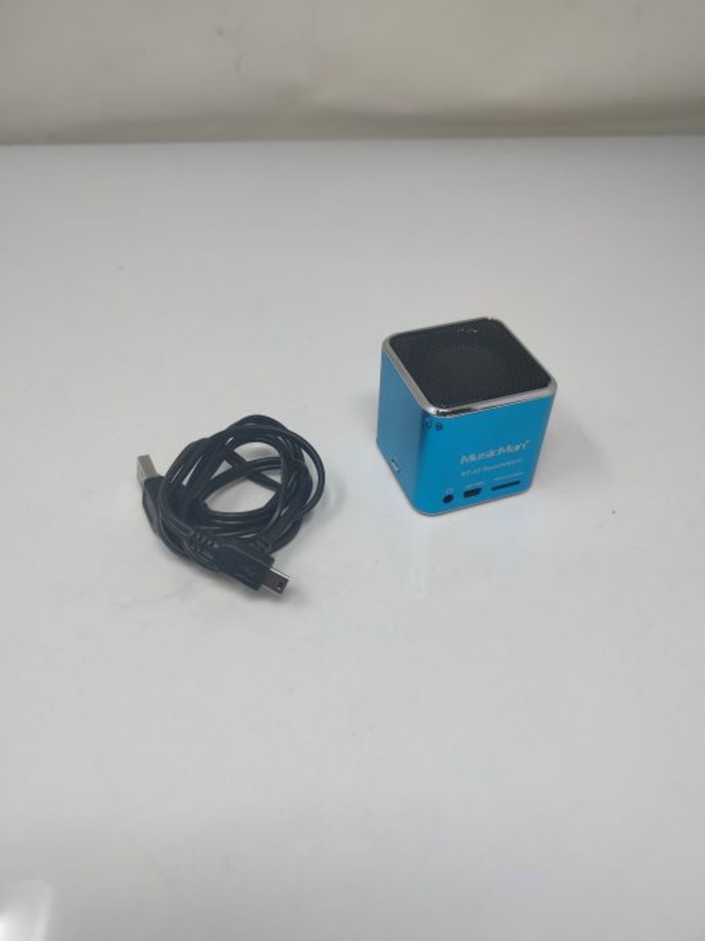 MusicMan mini Wireless Soundstation BT-X2 (MP3 Player, Bluetooth) blau - Image 3 of 3