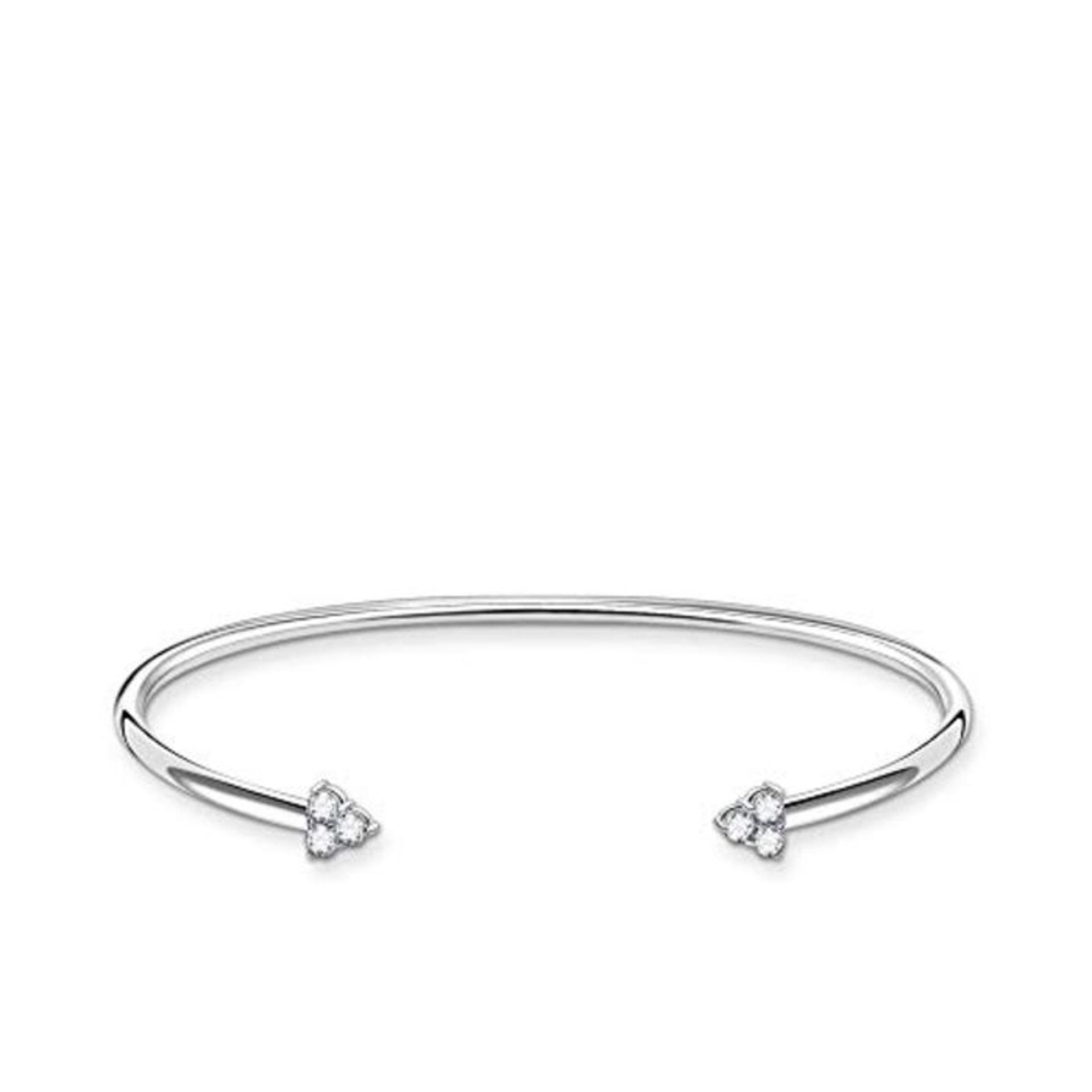 RRP £63.00 THOMAS SABO Damen Armreif 925 Sterlingsilber AR105-051-14-L17,5