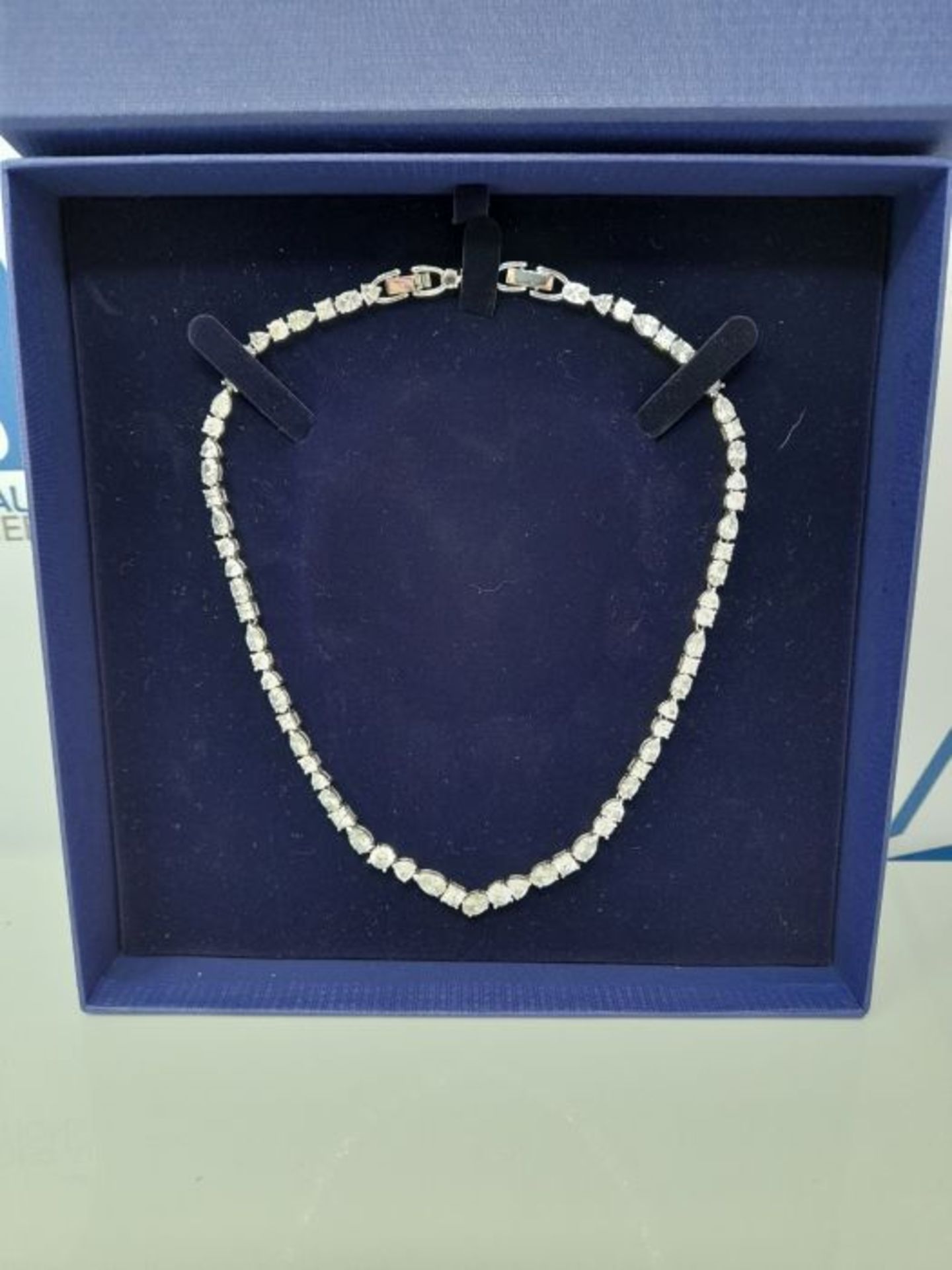 RRP £244.00 Swarovski Women's Tennis Deluxe Necklace Brilliant White Crystal Stones with Rhodium P - Image 3 of 3