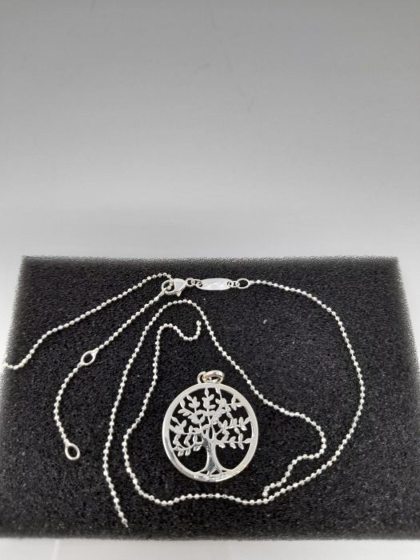 RRP £70.00 Thomas Sabo Damen Kette mit Anhänger Tree of Love 925 Sterling Silber KE1660-001-21-L - Image 2 of 2