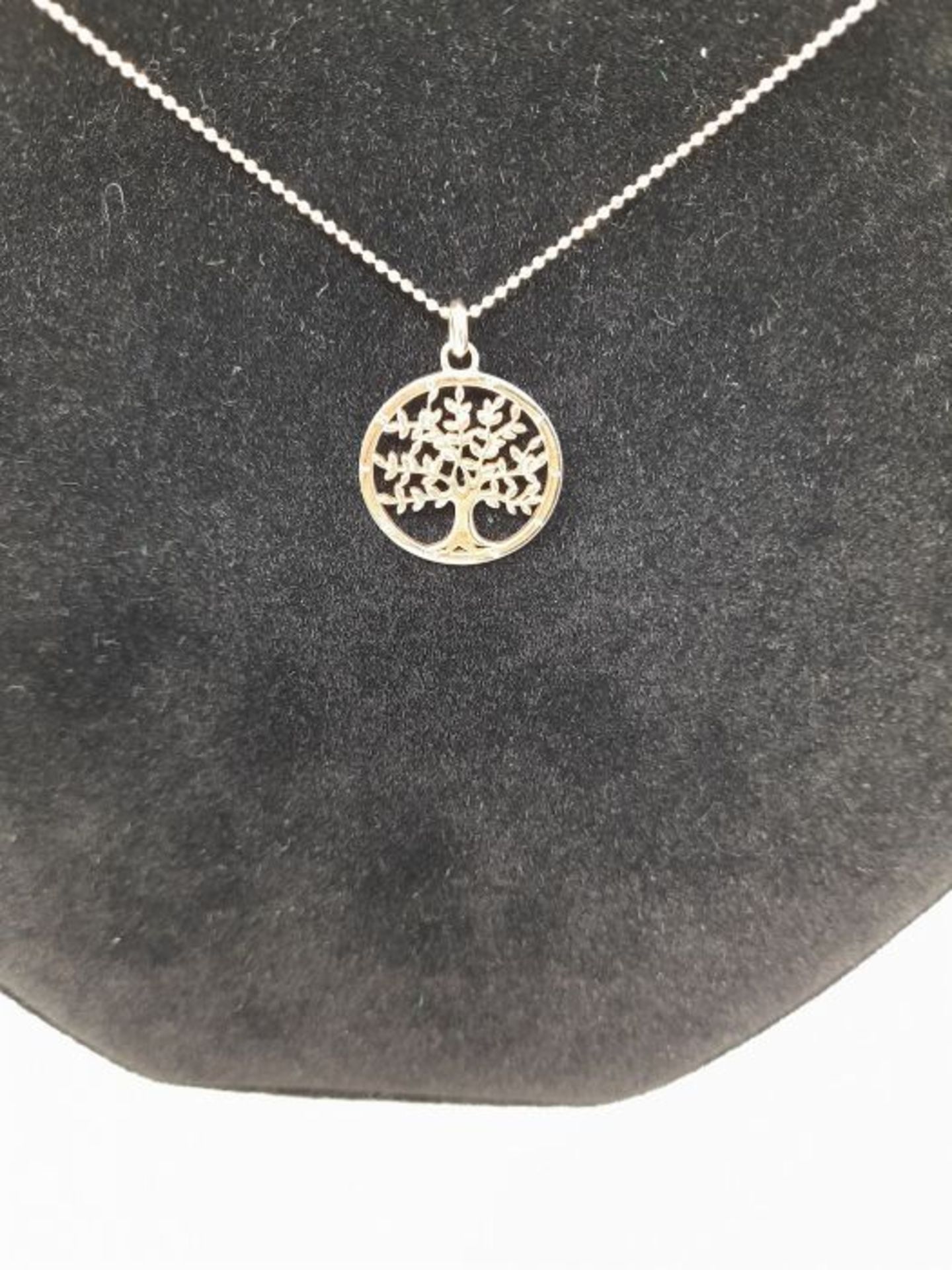 RRP £58.00 [CRACKED] Thomas Sabo Women Necklace Tree of Love Rose Gold 925 Sterling Silver KE1660 - Image 3 of 3