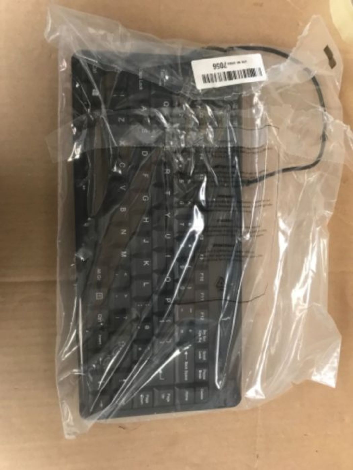 perixx PERIBOARD-409P Wired PS2 Mini Keyboard, Black, UK Layout - Image 2 of 2