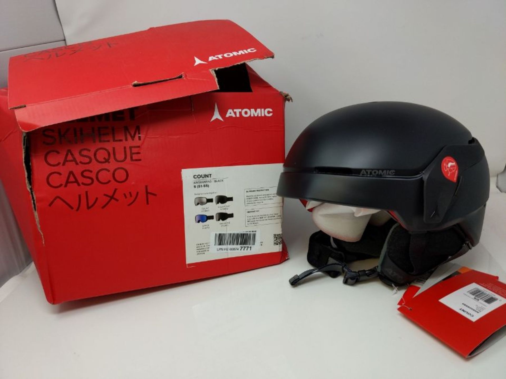 RRP £67.00 ATOMIC AN5005550S Count, Casco da Sci all-Mountain, Unisex, Taglia S (51-55 cm), Nero - Image 2 of 2