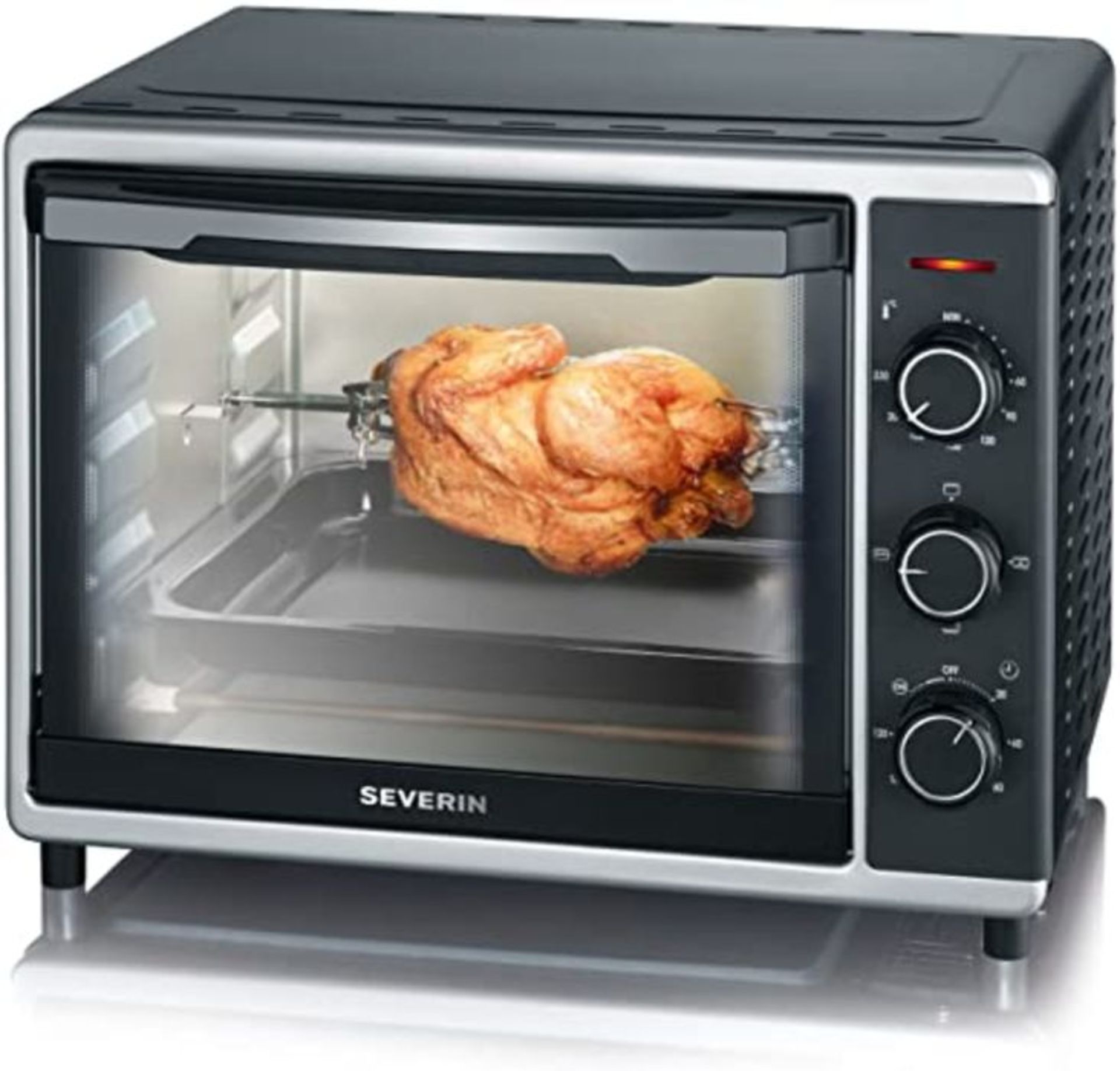 RRP £128.00 Severin Mini electric oven with hot air and grill functions with 1600 W of power 2056,