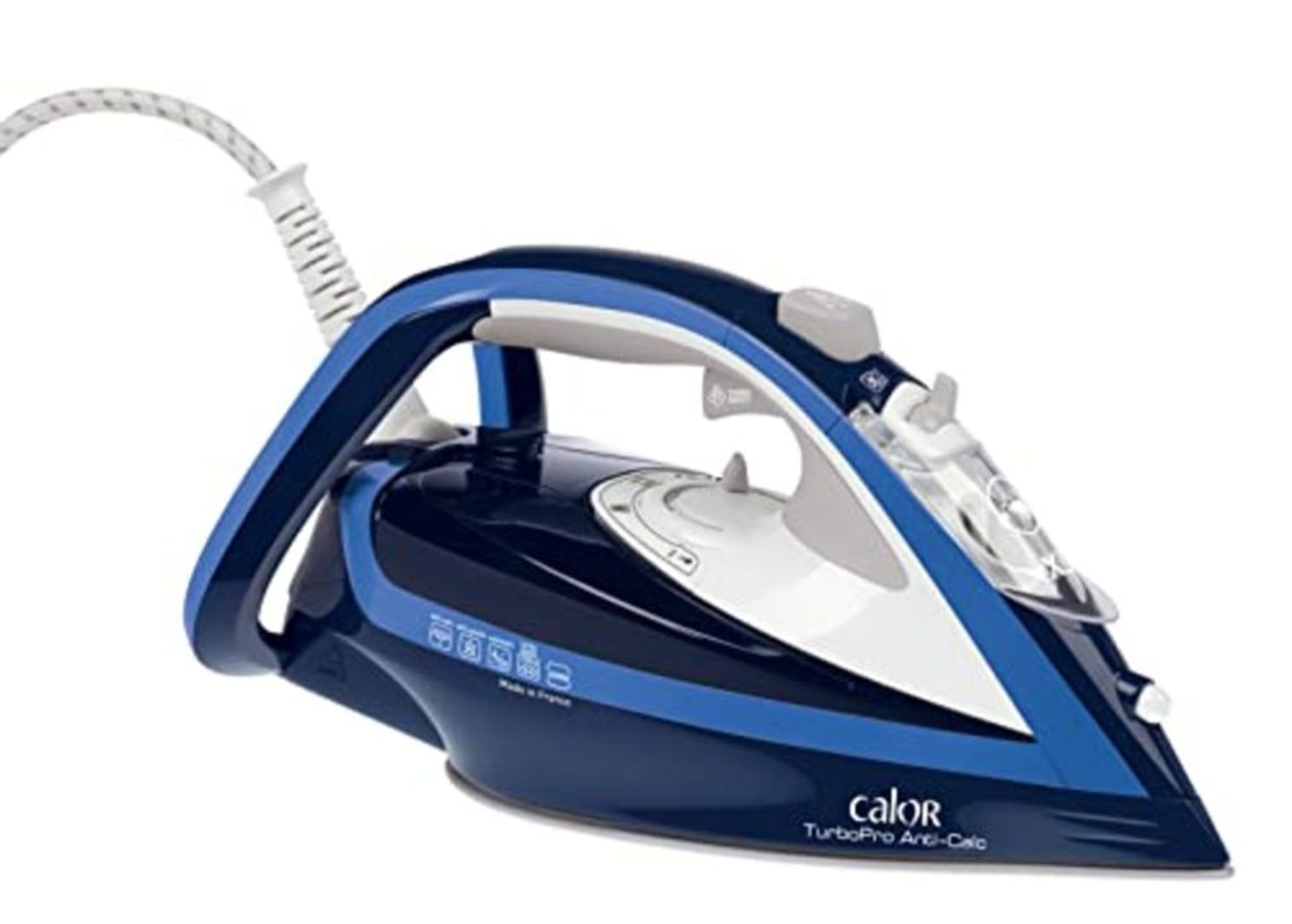 RRP £62.00 [CRACKED] Calor Turbo Steam Iron Anti-Calc 2600 W Function Turbo Boost 200 g/min with
