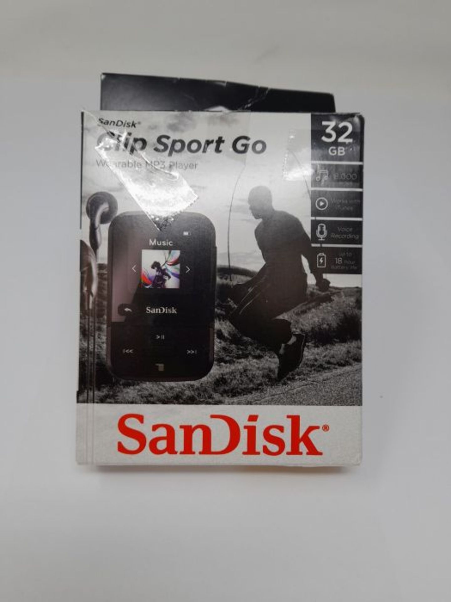 SanDisk Clip Sport Go 32GB MP3 Player Schwarz - Image 2 of 3