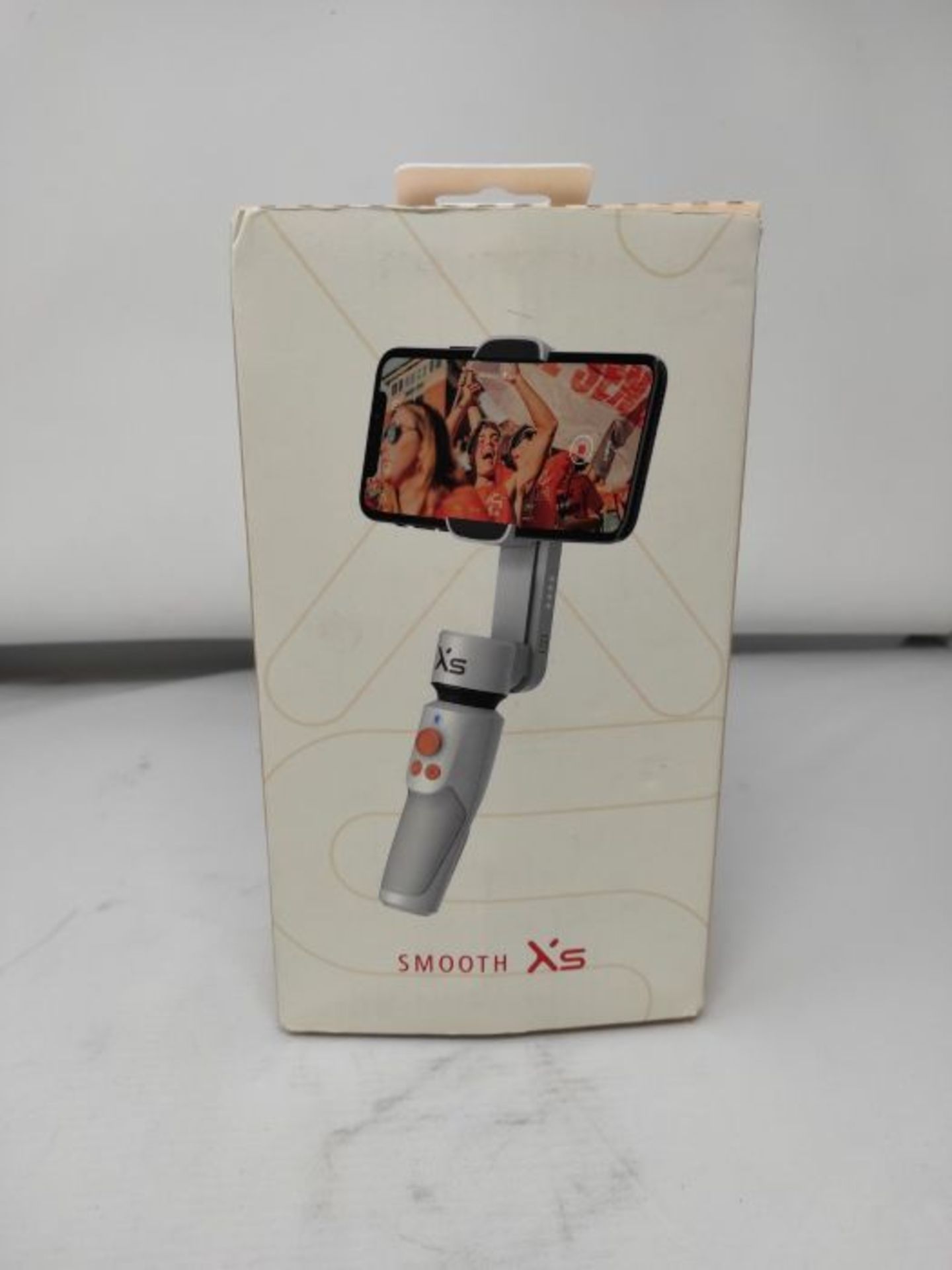 RRP £69.00 Zhiyun - Stabilizzatore smartphone Smooth XS, 2 assi, bianco - Image 2 of 3