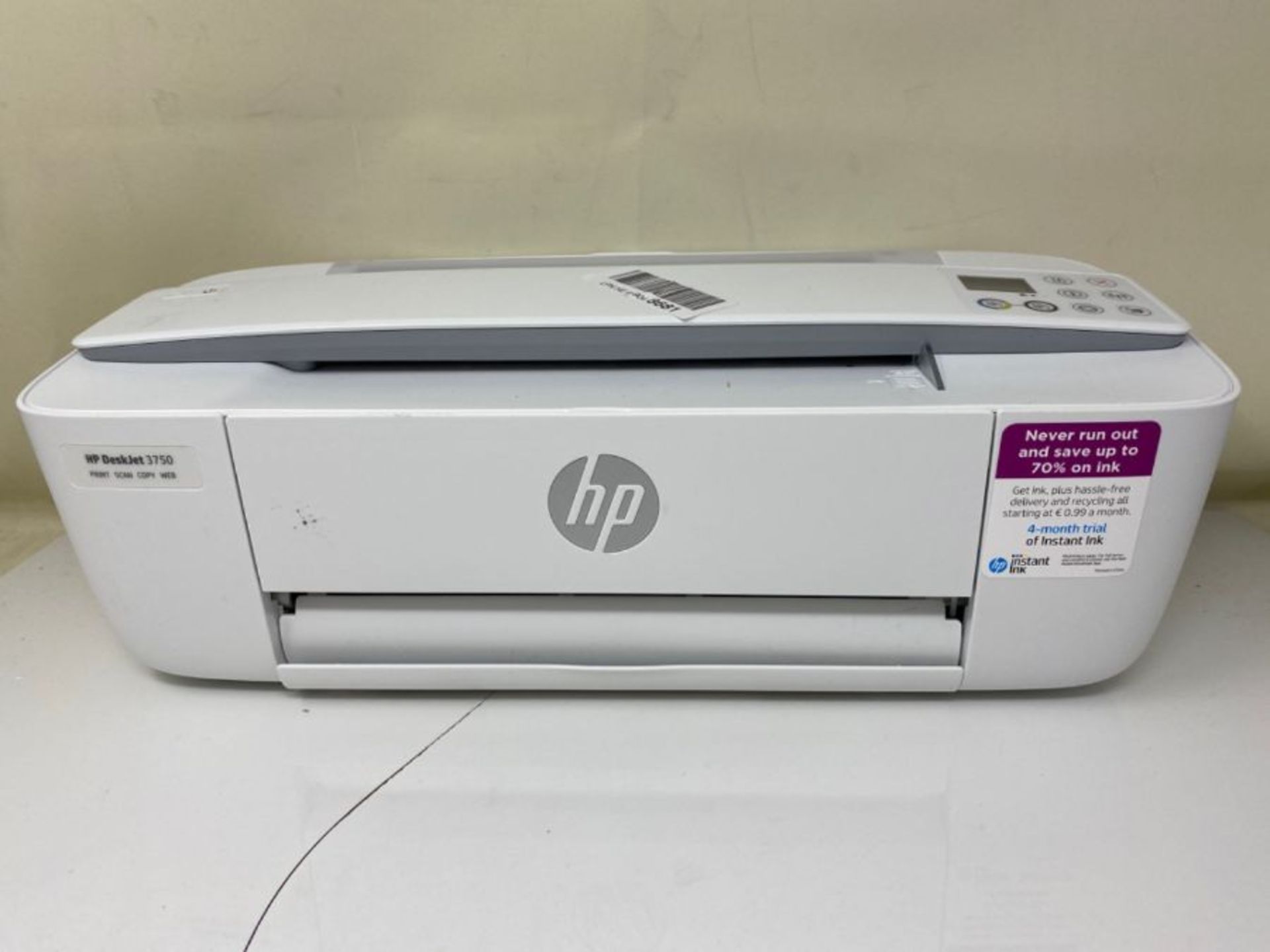 RRP £86.00 HP DeskJet 3750 Multifunktionsdrucker (Drucken, Scannen, Kopieren, WLAN, Airprint, mit