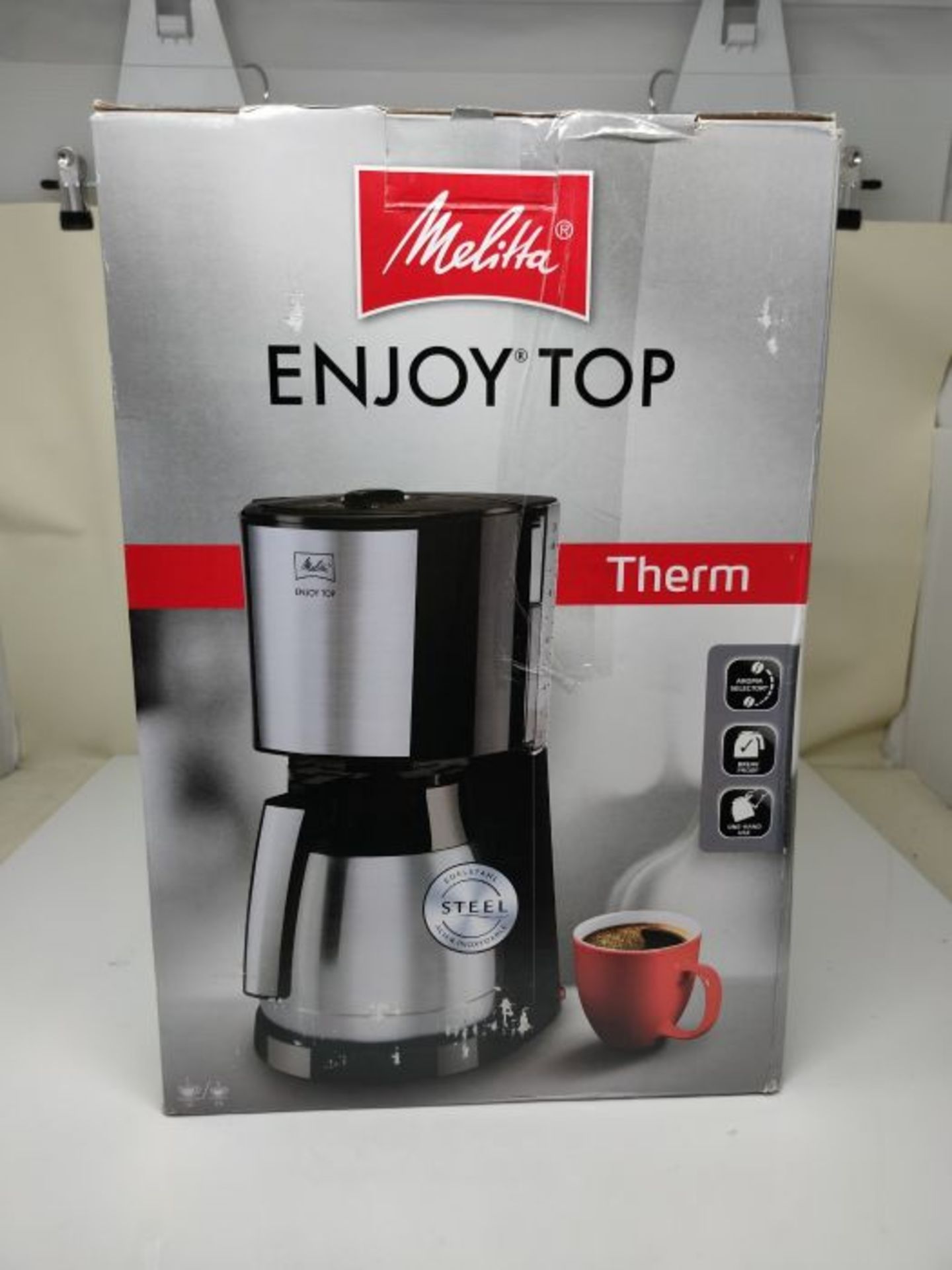 Melitta Enjoy Top Therm, 1017-08, Coffee Machine with Insulated Stainless Steel Jug, A - Image 2 of 3