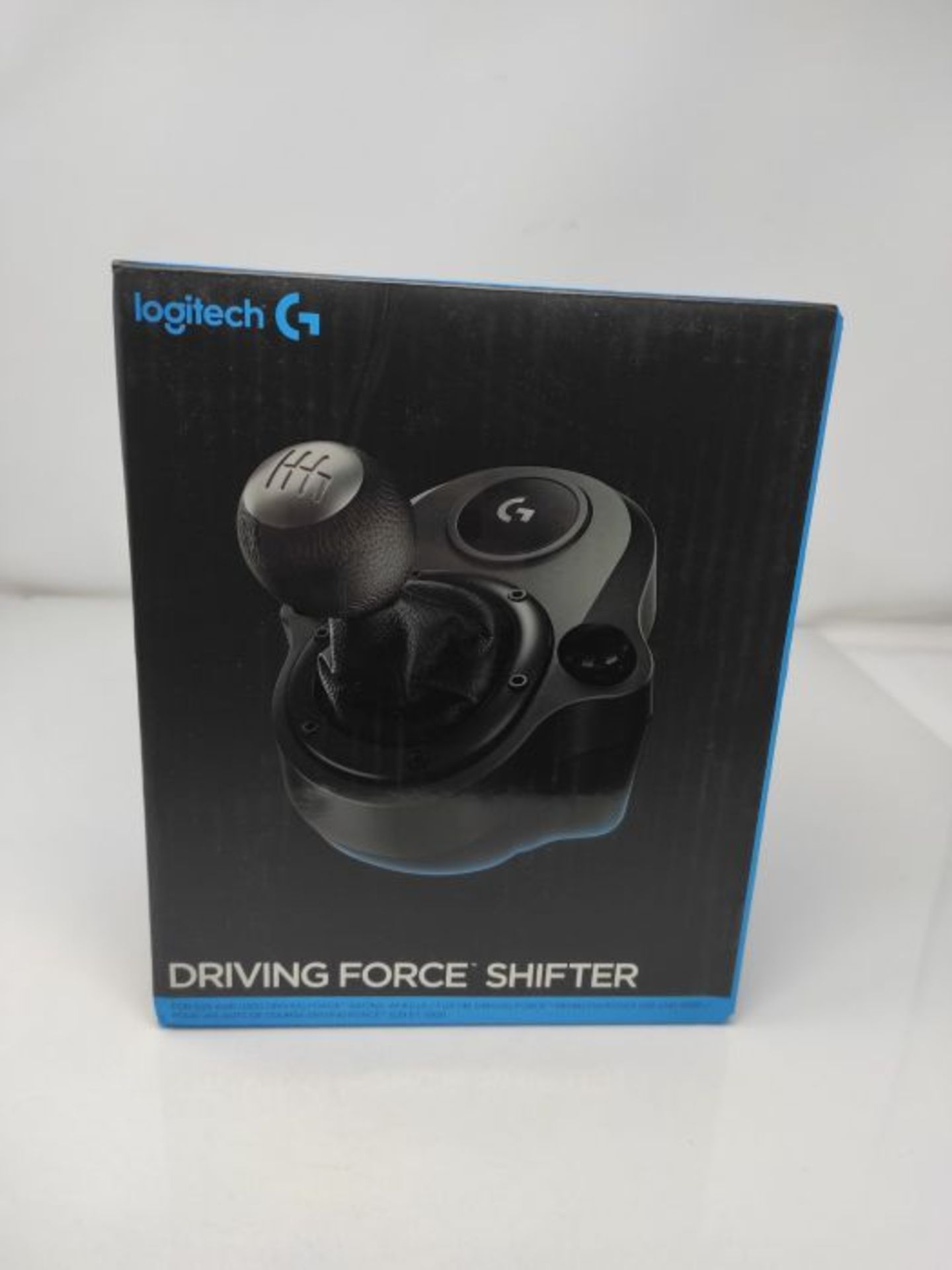 RRP £58.00 Logitech Driving Force Schalthebel, 6 GÃ¤nge mit H-Schema, Schaltknauf aus Echtleder - Image 2 of 3