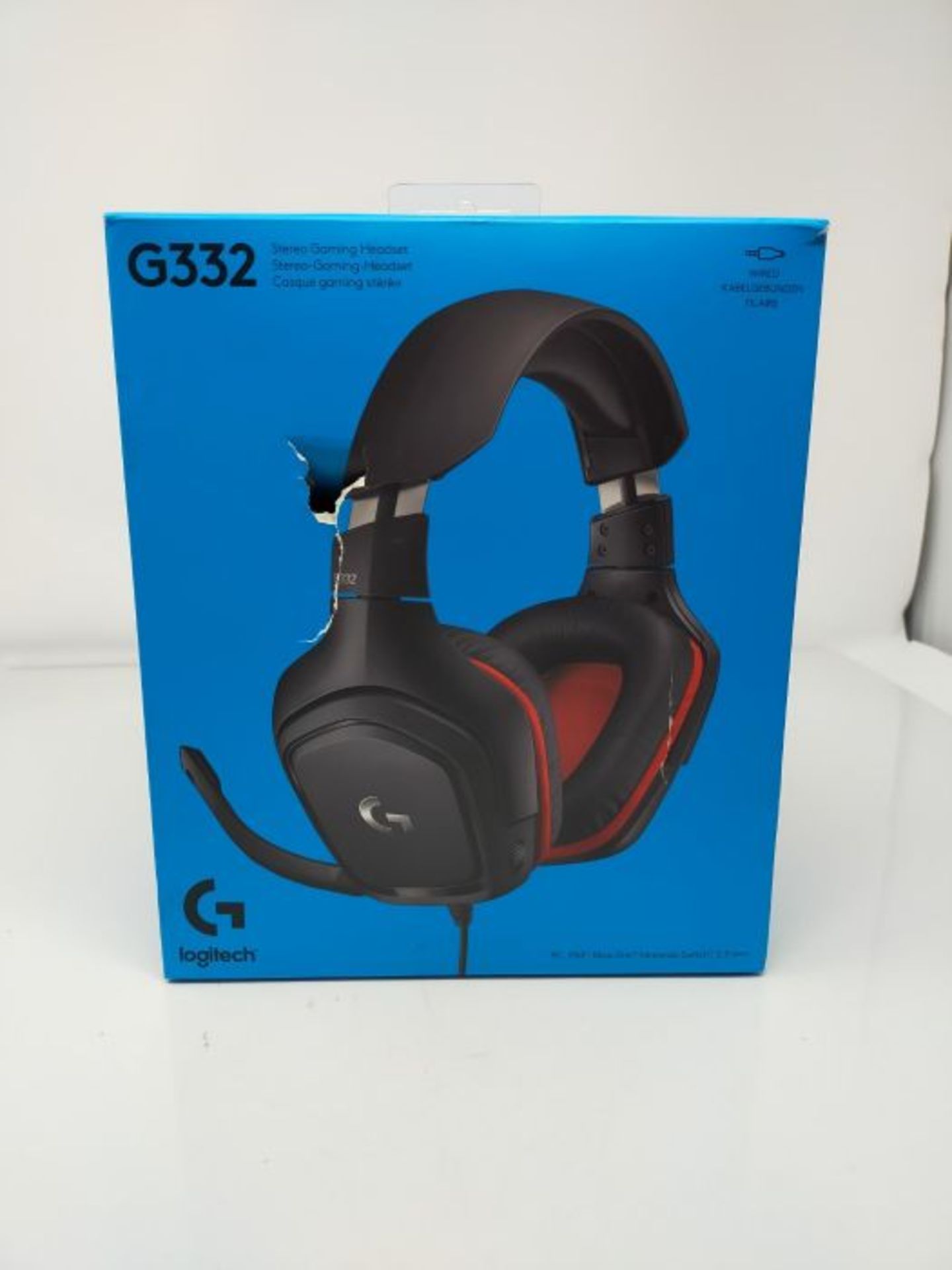 Logitech G332 kabelgebundenes Gaming-Headset, 50mm Treiber, Rotierende Kunstleder-Ohrm - Image 2 of 3