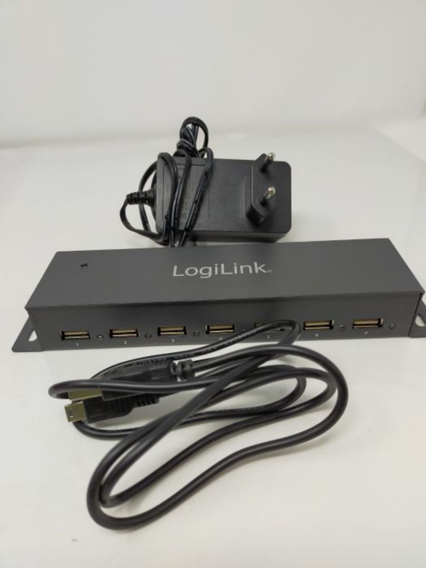 Logilink USB HUB 7-port metal LED meters. PSU - Image 3 of 3