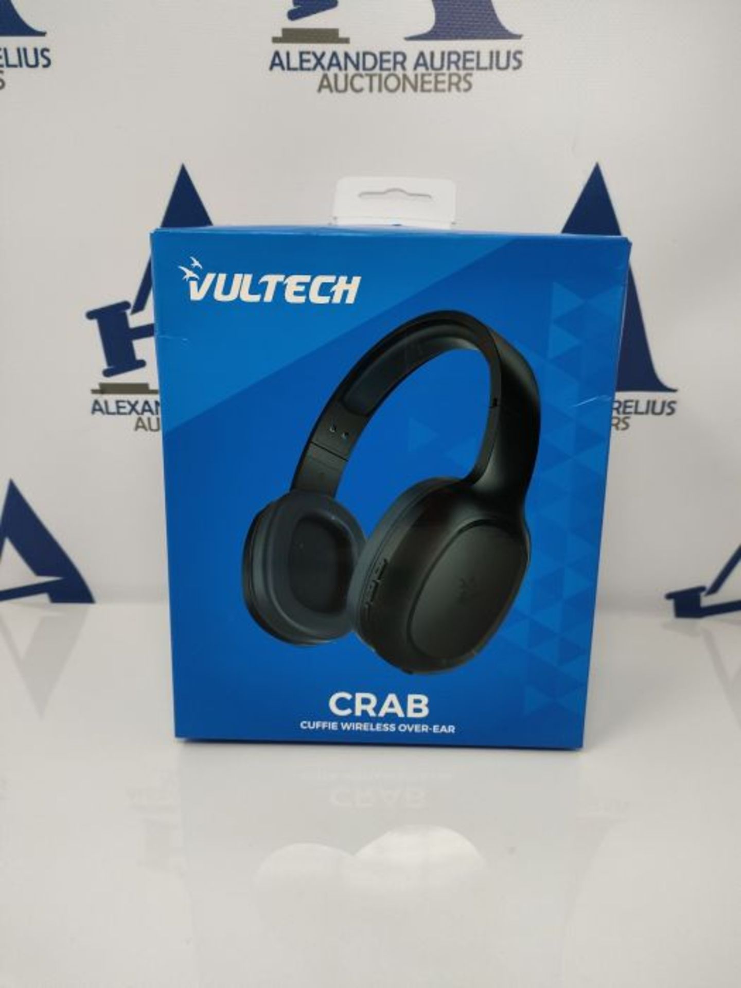 Vultech Bluetooth 5.0 HBT-10BK Headphones with Microphone and Track Control - Black - Image 2 of 3