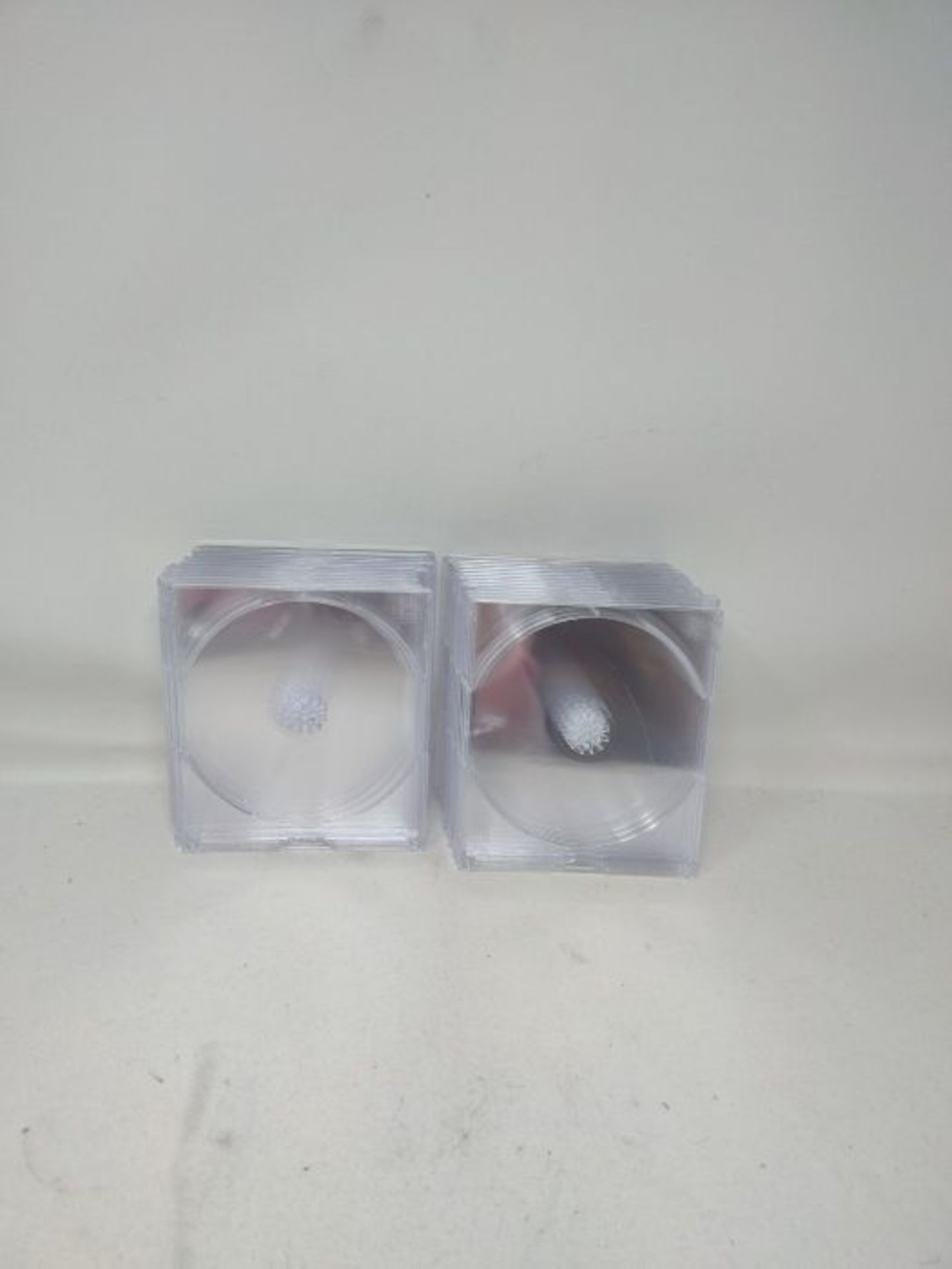 Hama 51168 Slim CD Double Cases Pack of 25 - Transparent - Image 2 of 2