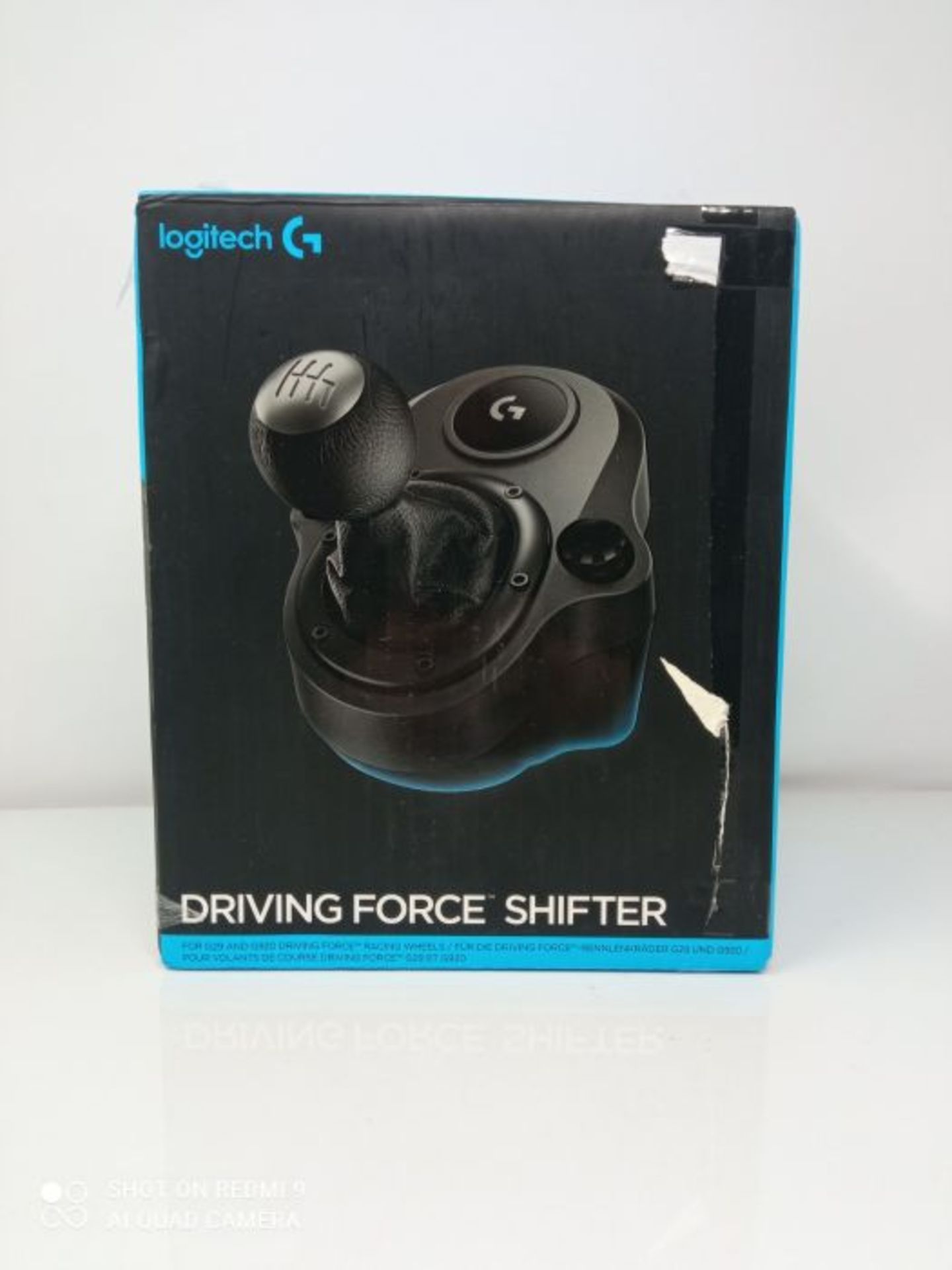 RRP £53.00 Logitech Driving Force Schalthebel, 6 GÃ¤nge mit H-Schema, Schaltknauf aus Echtleder - Image 2 of 3