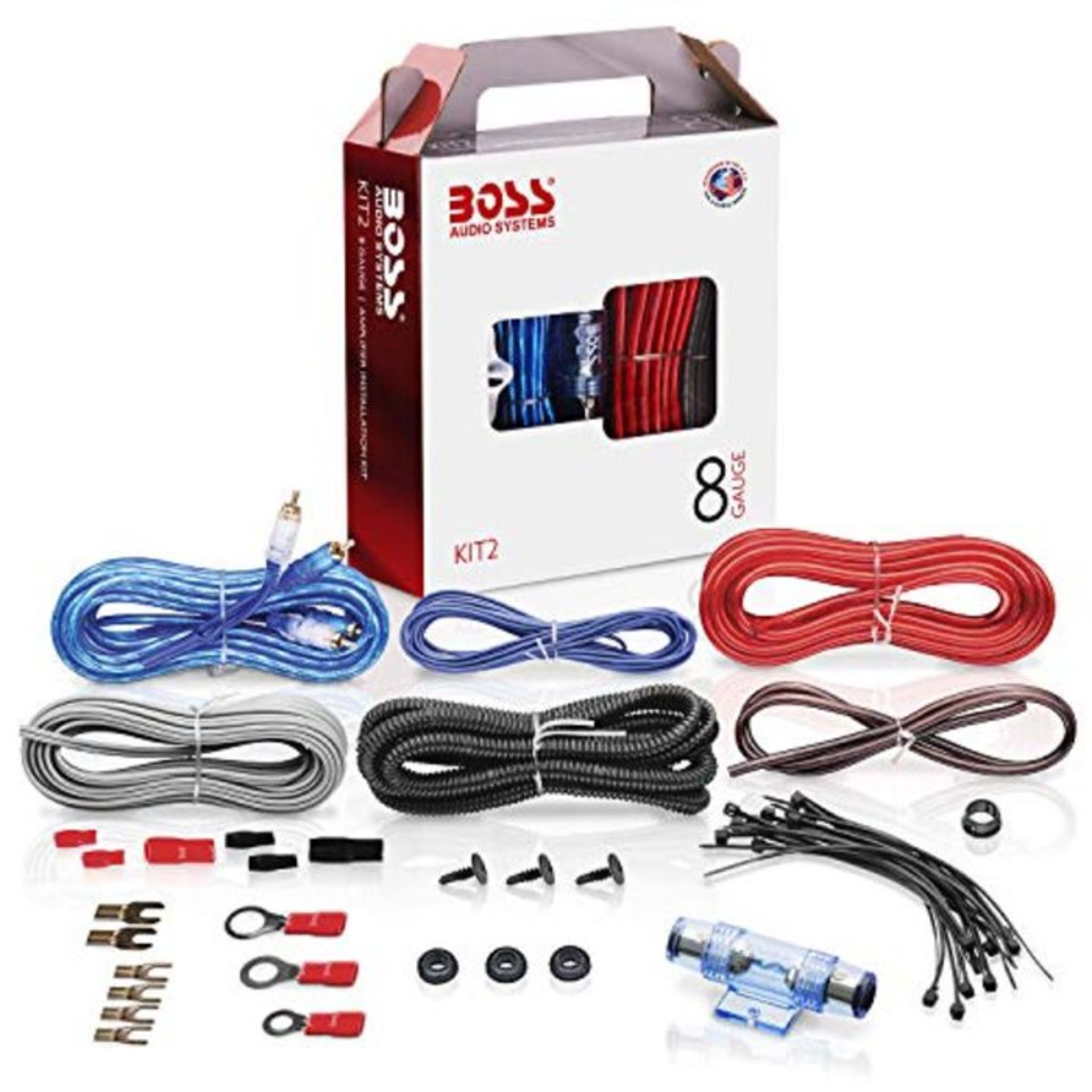 Boss Audio KIT-2 Complete 8 Gauge Amplifier Installation Kit