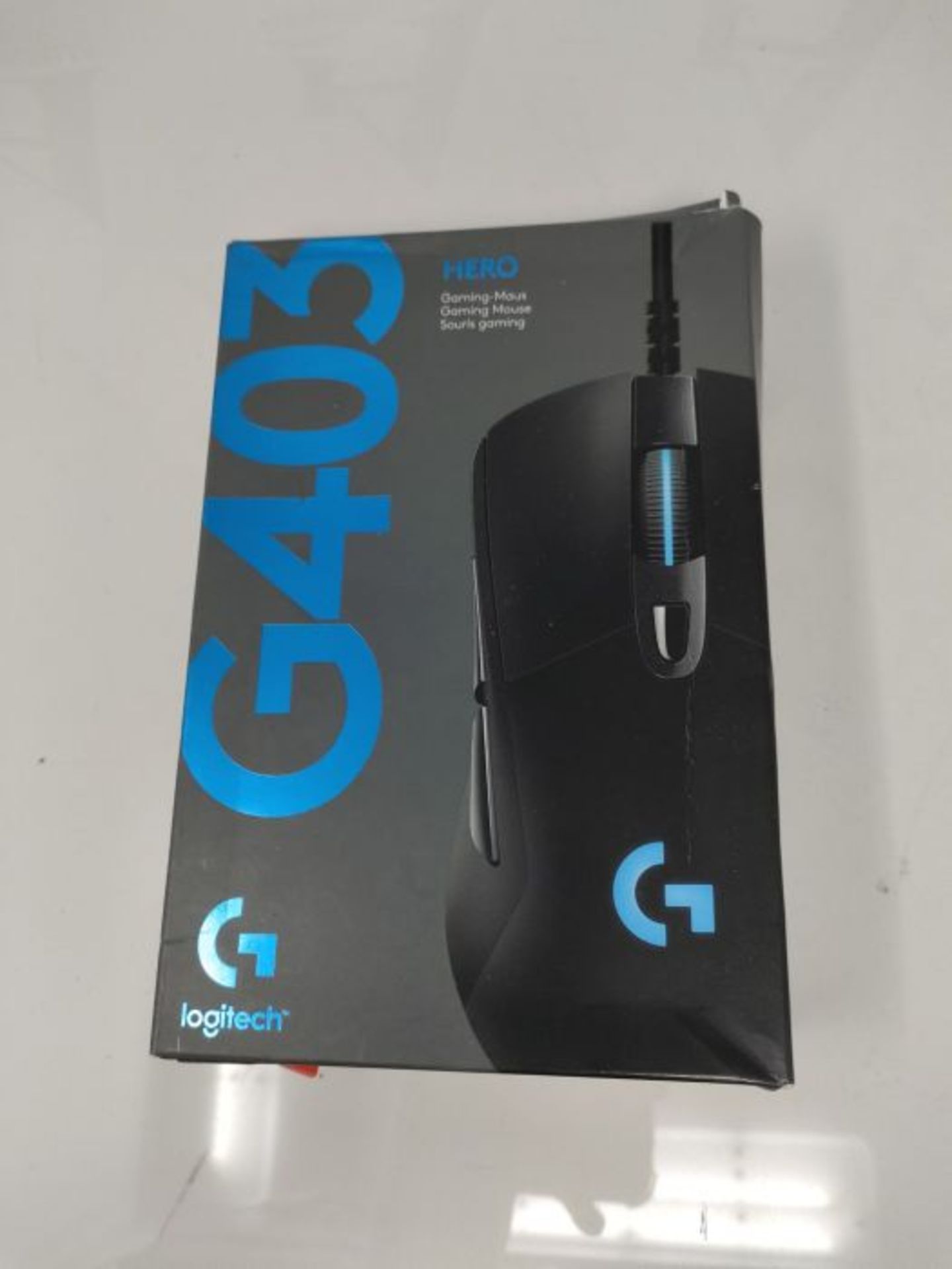 Logitech G403 HERO Gaming-Maus mit HERO 25K DPI Sensor, LIGHTSYNC RGB, geringes Gewich - Image 2 of 3