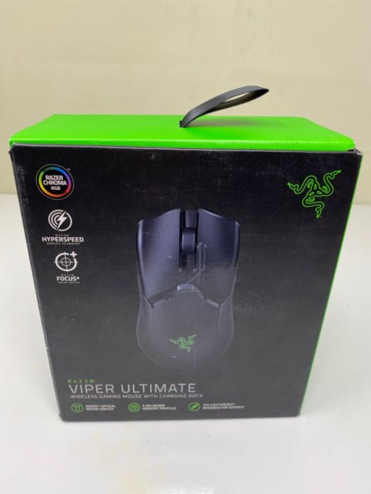 RRP £84.00 Razer Viper Ultimate Ambidextrous Gaming Mouse with Charging Dock - Black - Image 2 of 3