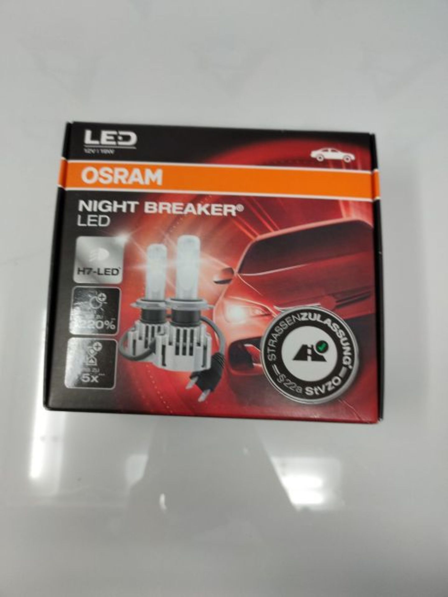 RRP £111.00 OSRAM NIGHT BREAKER H7-LED; bis zu 220 % mehr Helligkeit, erstes legales LED H7 Abblen