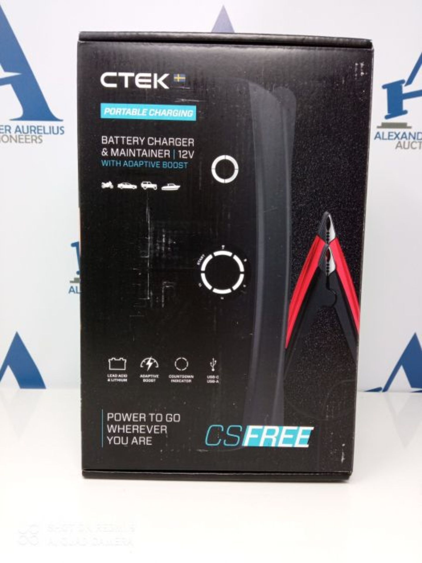 RRP £261.00 CTEK CS FREE Portable Charger 12 V, 4-in-1 Power Bank 12 V, Power Bank Solar, Outdoor - Image 2 of 3