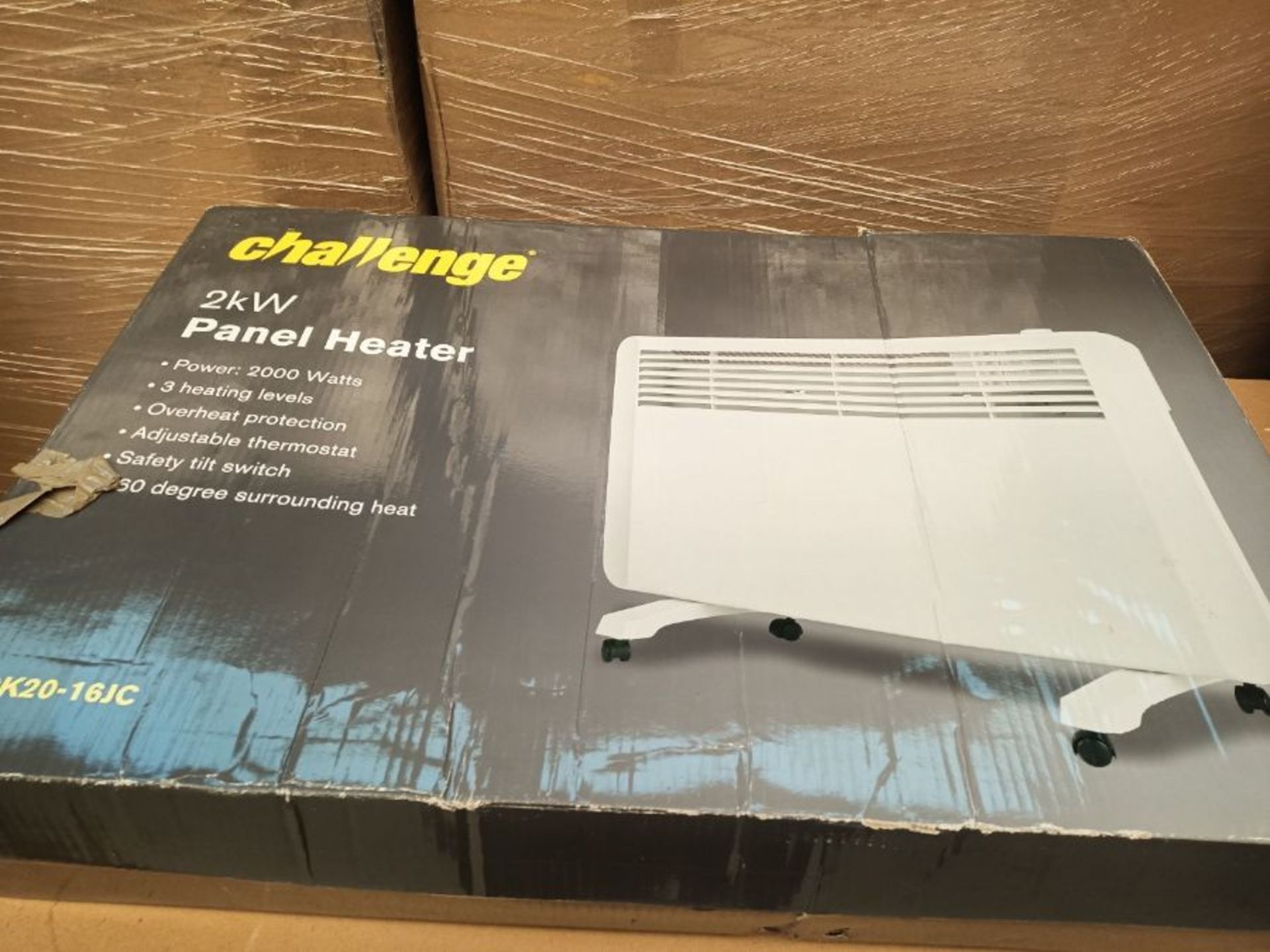 RRP £220.00 Challenge 2kw Panel Heater - White - Image 2 of 3