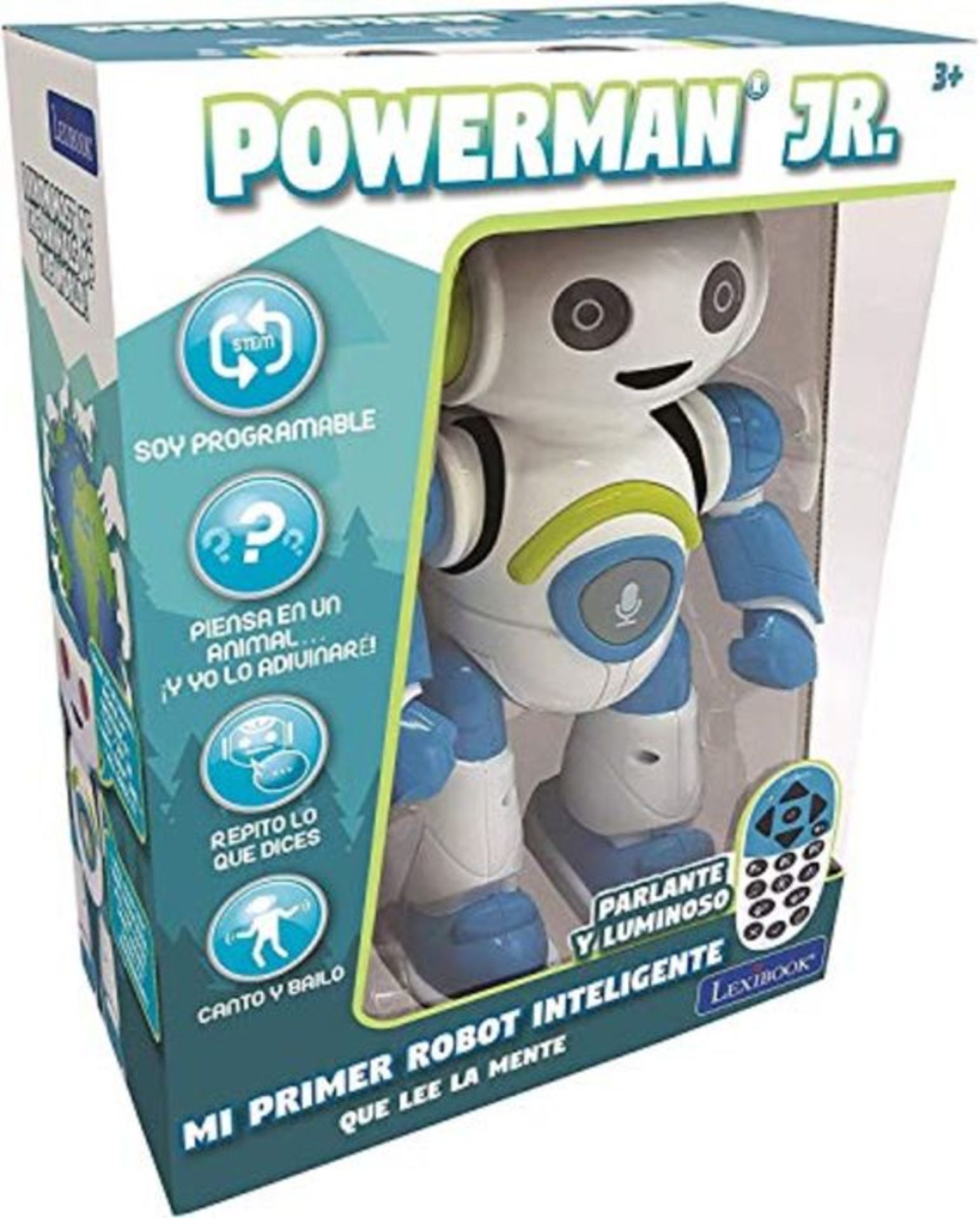 LEXIBOOK Smart Robot Powerman Junior Educational and Interactive Read Mind Dance Play